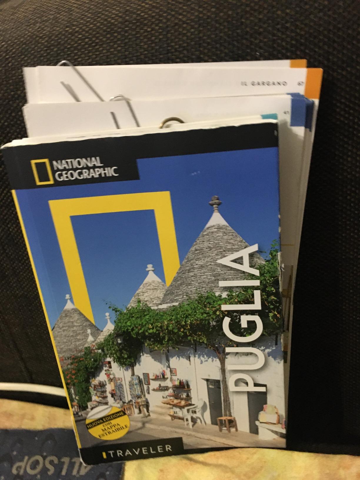 National Geographic Traveler Puglia guida turistica con mappa