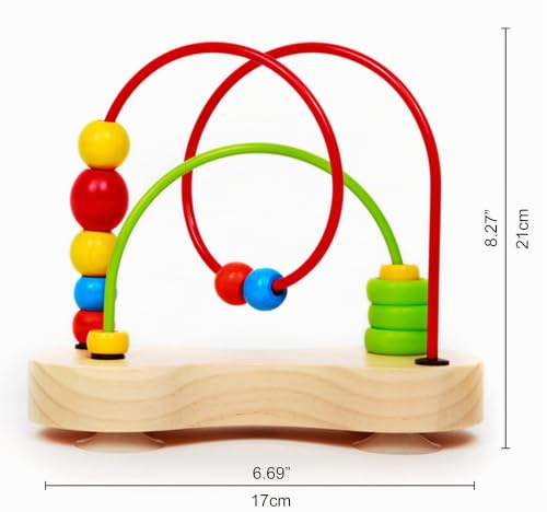 Hape Giocattoli per le abilità motorie Doppio Tracciato labirinto di perline in legno