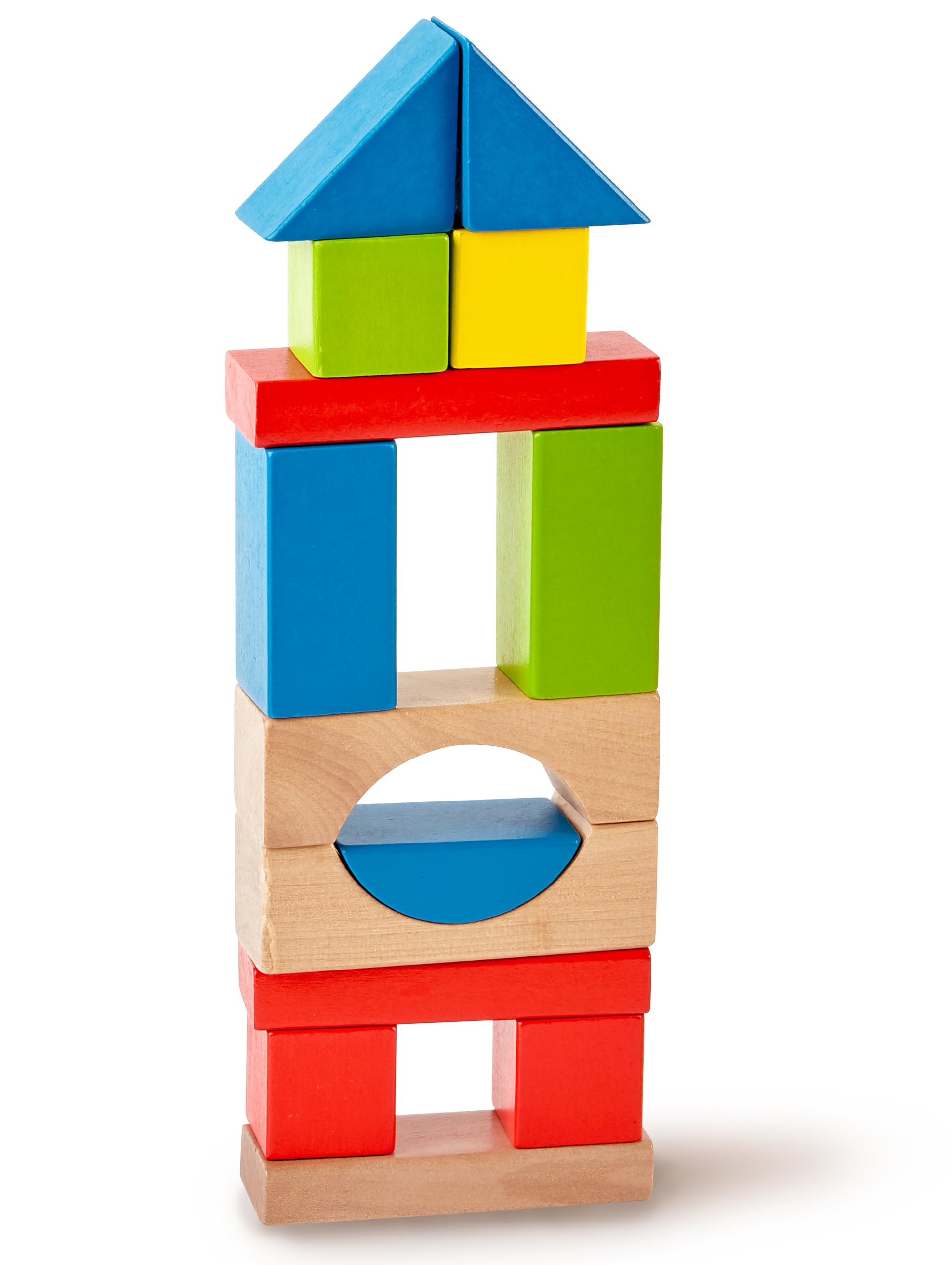 Hape Montare e costruire Blocchi d’Acero costruzioni in legno 50 pezzi colorati