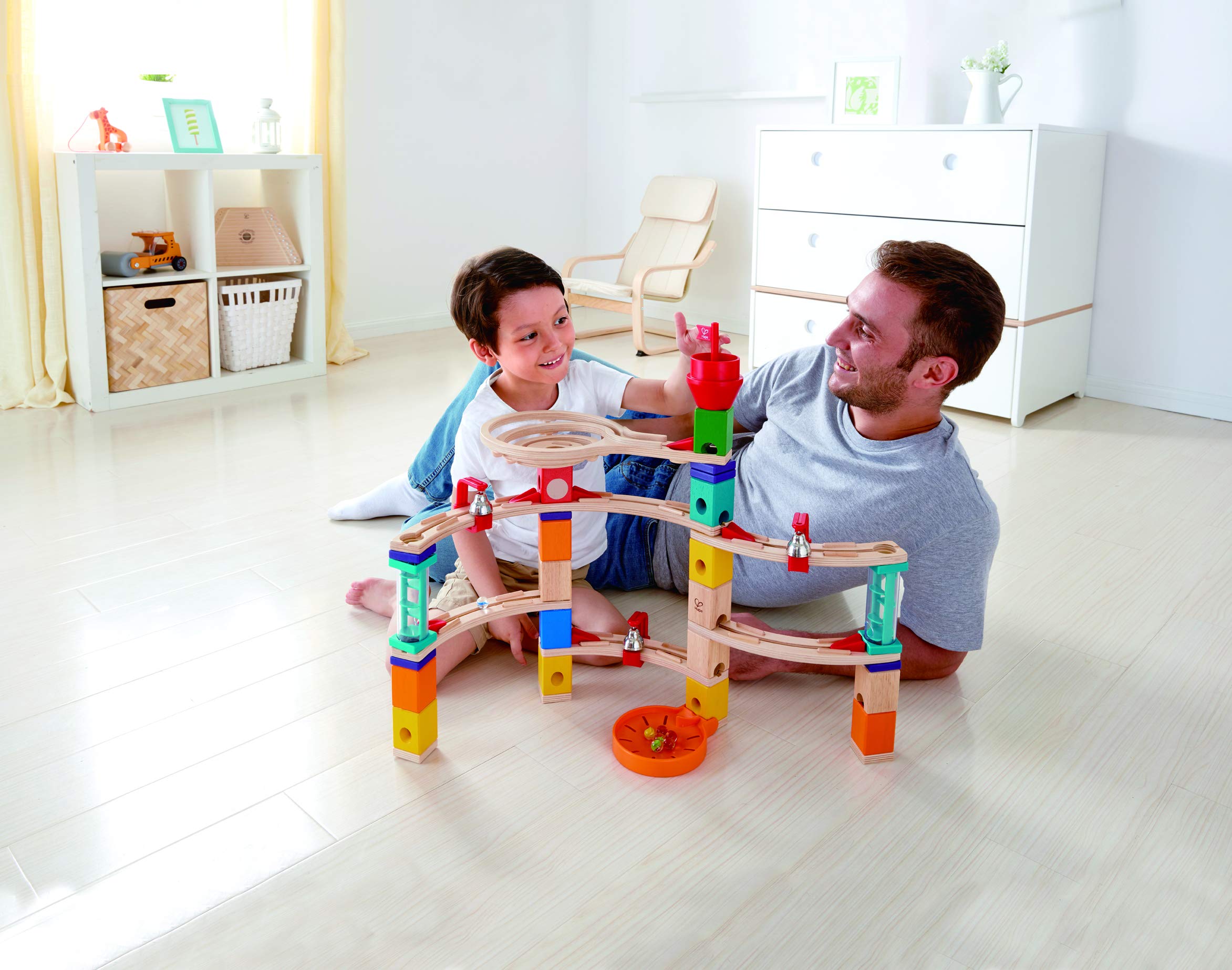 Hape Quadrilla Fuga dal Castello pista per biglie 52 pezzi