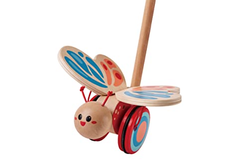 Hape Spingi e cammina farfallina da trainare in legno dai 12 mesi