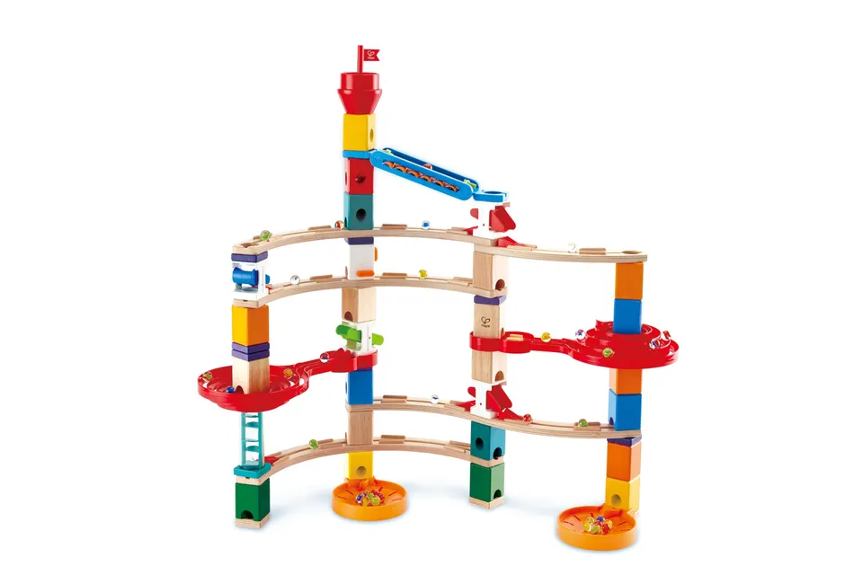 Hape Quadrilla Super Spirali pista per biglie 129 pezzi con xilofono