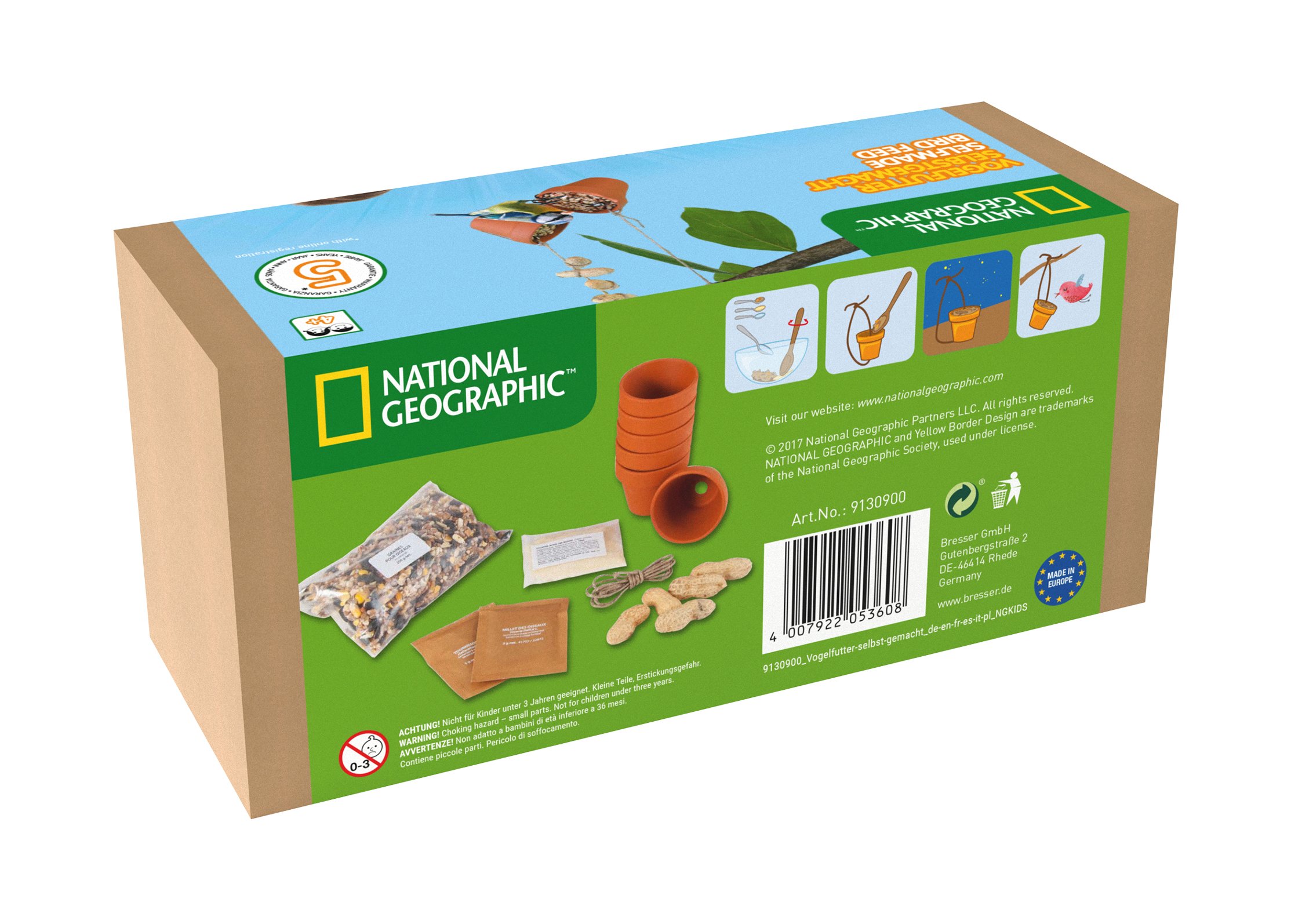 National Geographic Kit scientifici e di scoperta Cibo per uccelli fatto in casa