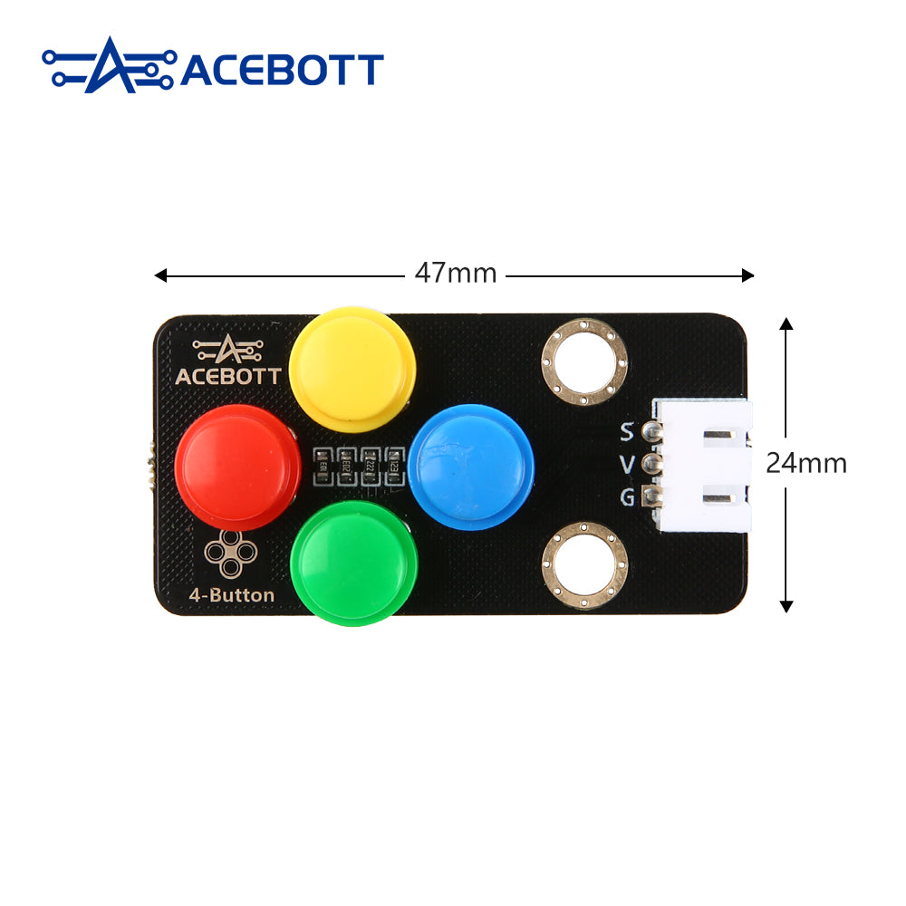 ACEBOTT Electronic Modules QB100 4-Button Module modulo 4 pulsanti analogico