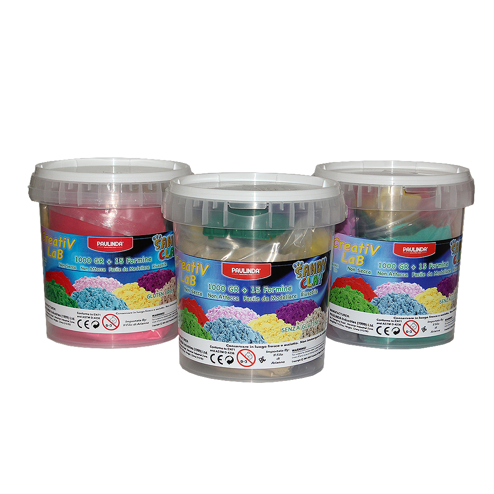 Sabbia Magica Cinetica CreatiV LaB sabbia 1000 g 4 colori