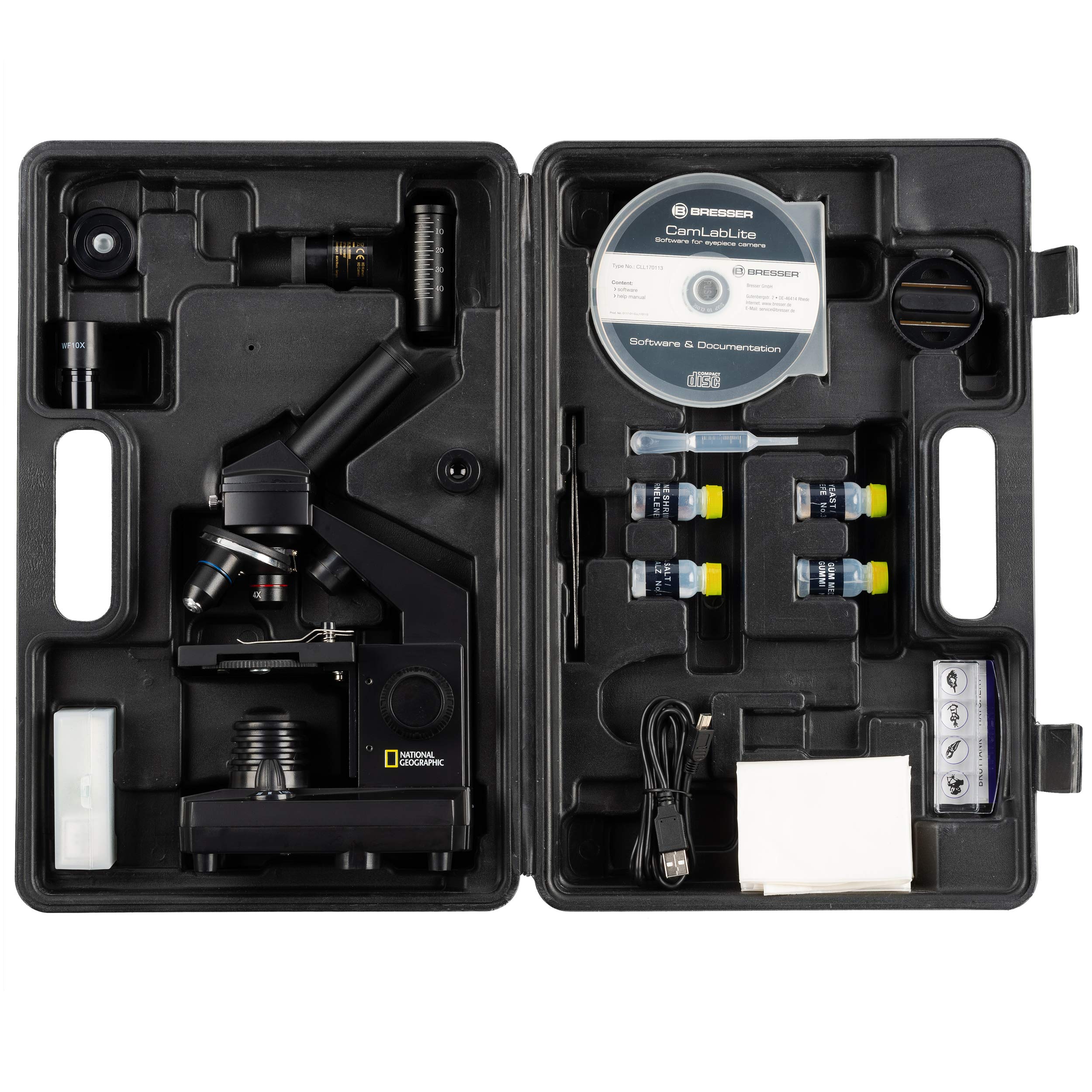 National Geographic Microscopi 9039100 microscopio 40x–1024x USB