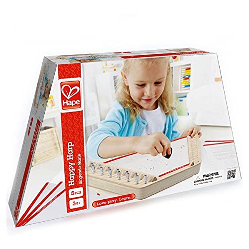 Hape Giochi musicali La Mia Prima Arpa arpa da tavolo in legno multicolore