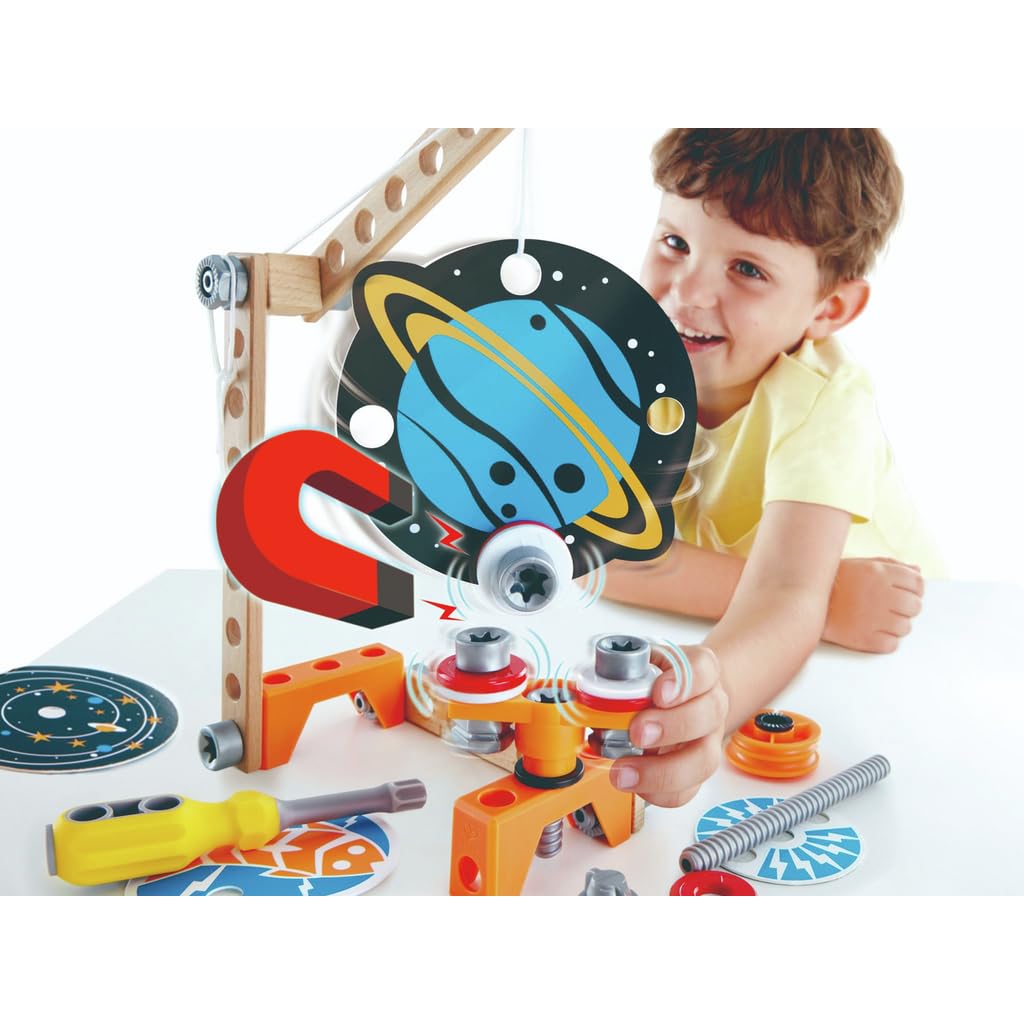 Hape Junior Inventor Laboratorio Scientifico Magnetico 34 pezzi