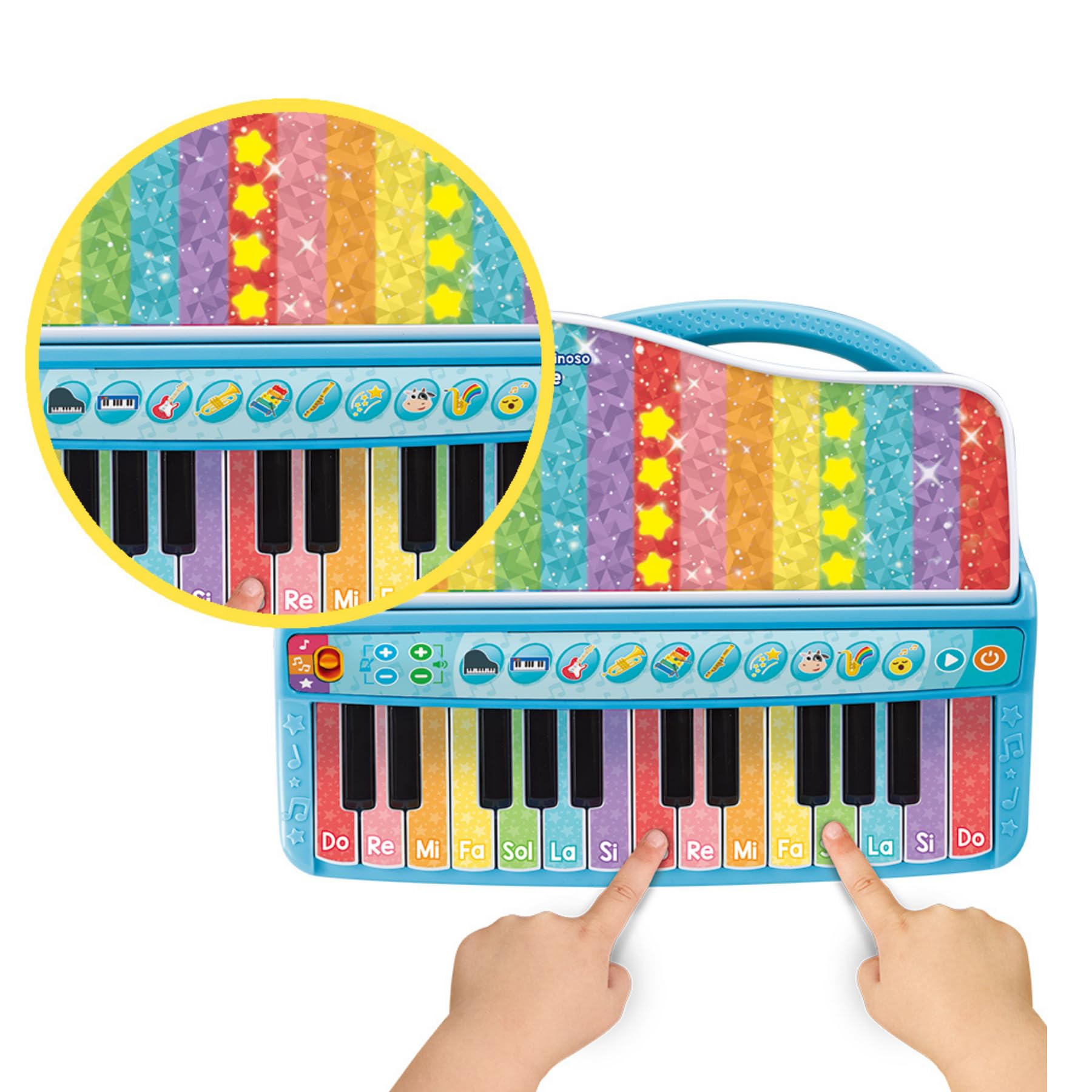 VTech Il Mio Piano Luminoso Magiche Note pianoforte luci 25 tasti