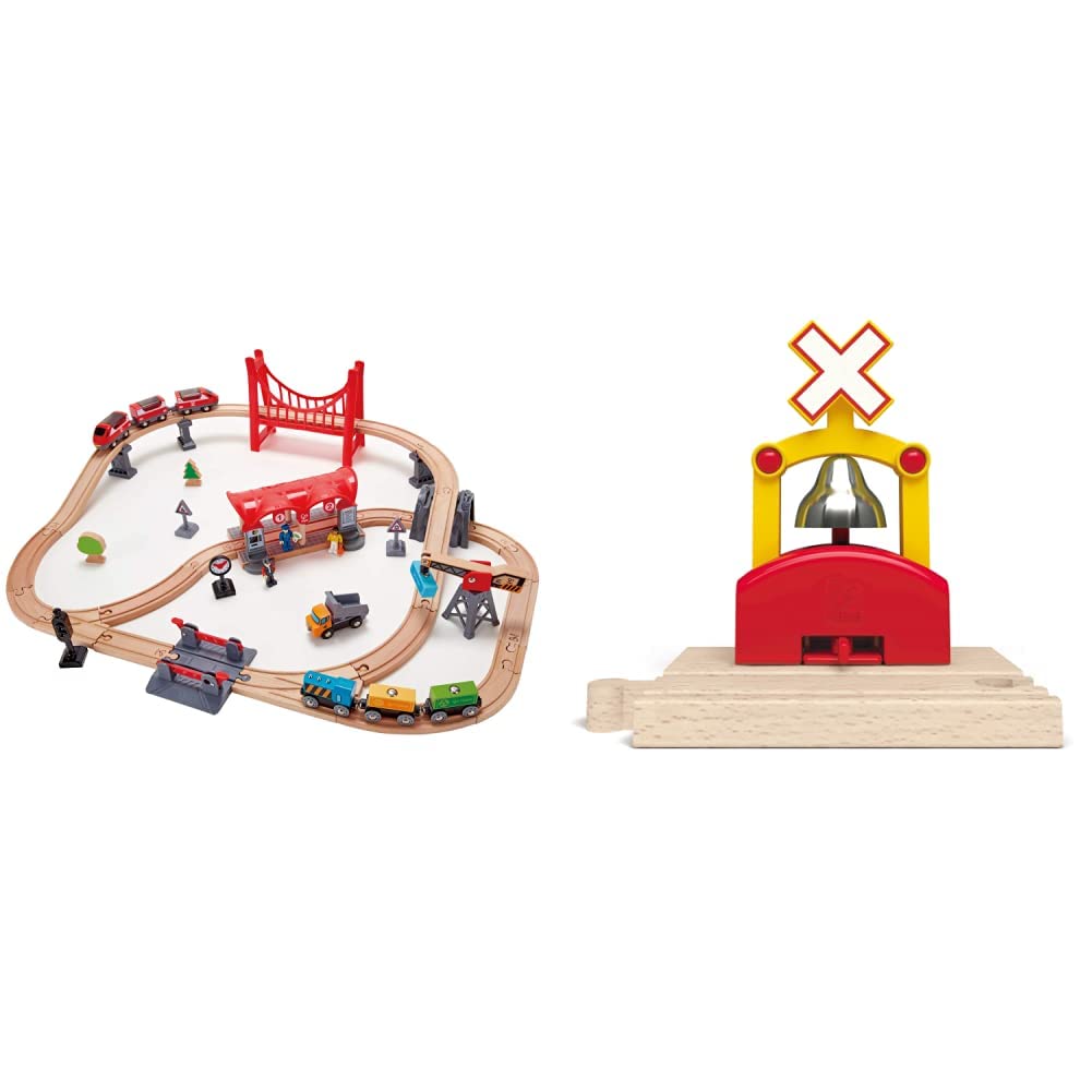 Hape Treno Pista Città Trafficata 51 pezzi ferroviaria