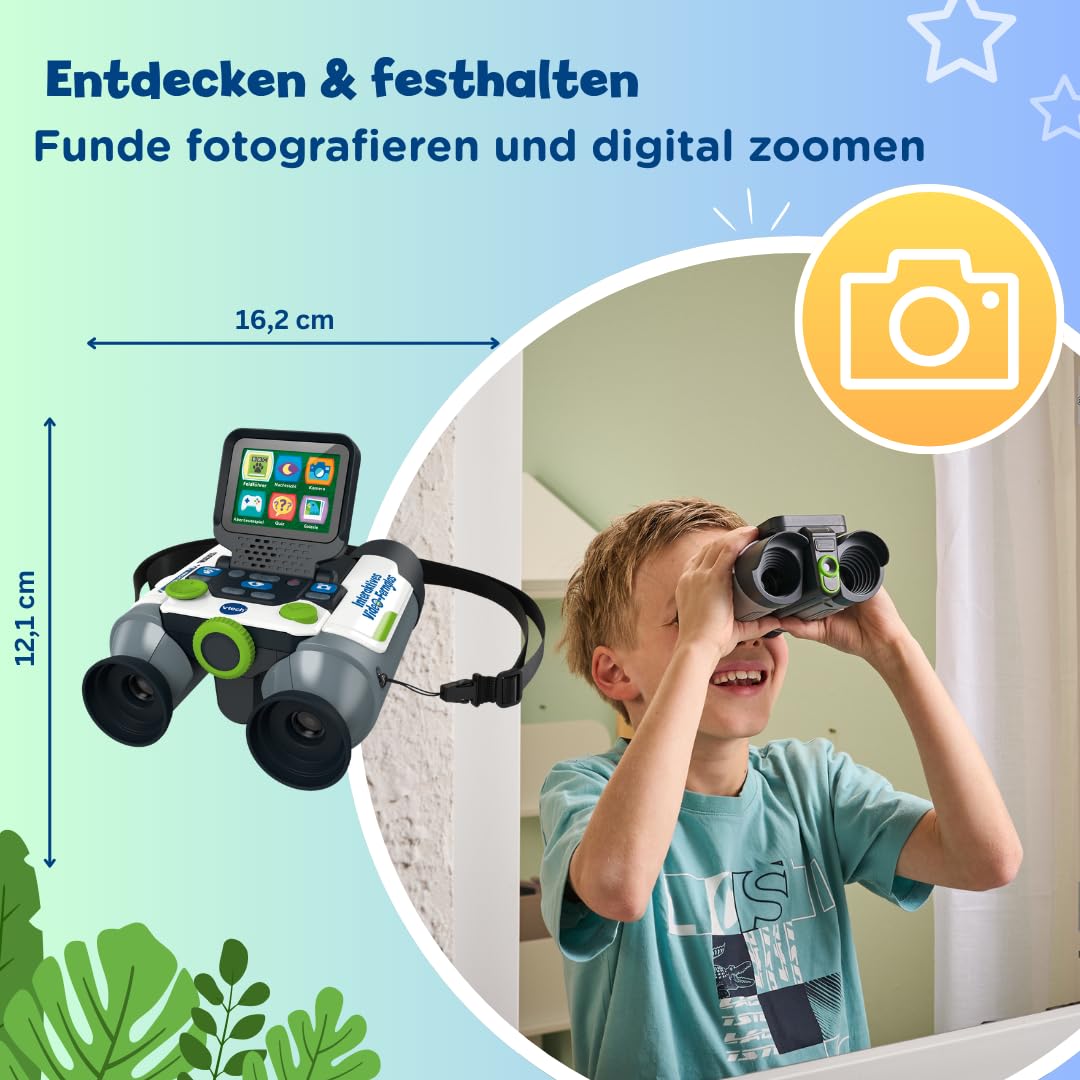 VTech Giocattoli 6 anni e + binocolo video interattivo con schermo