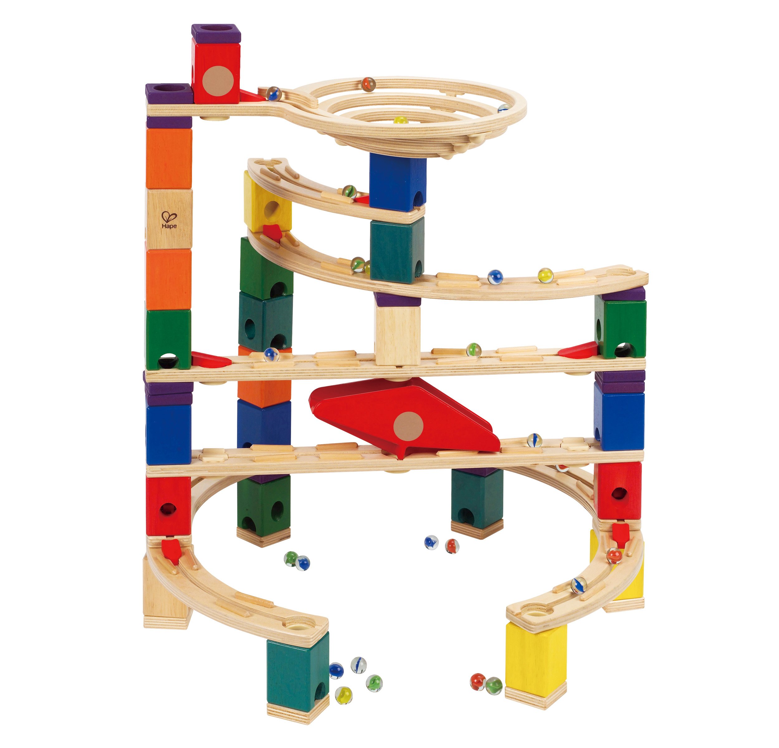 HAPE Quadrilla E6007 Xcellerator pista per biglie in legno