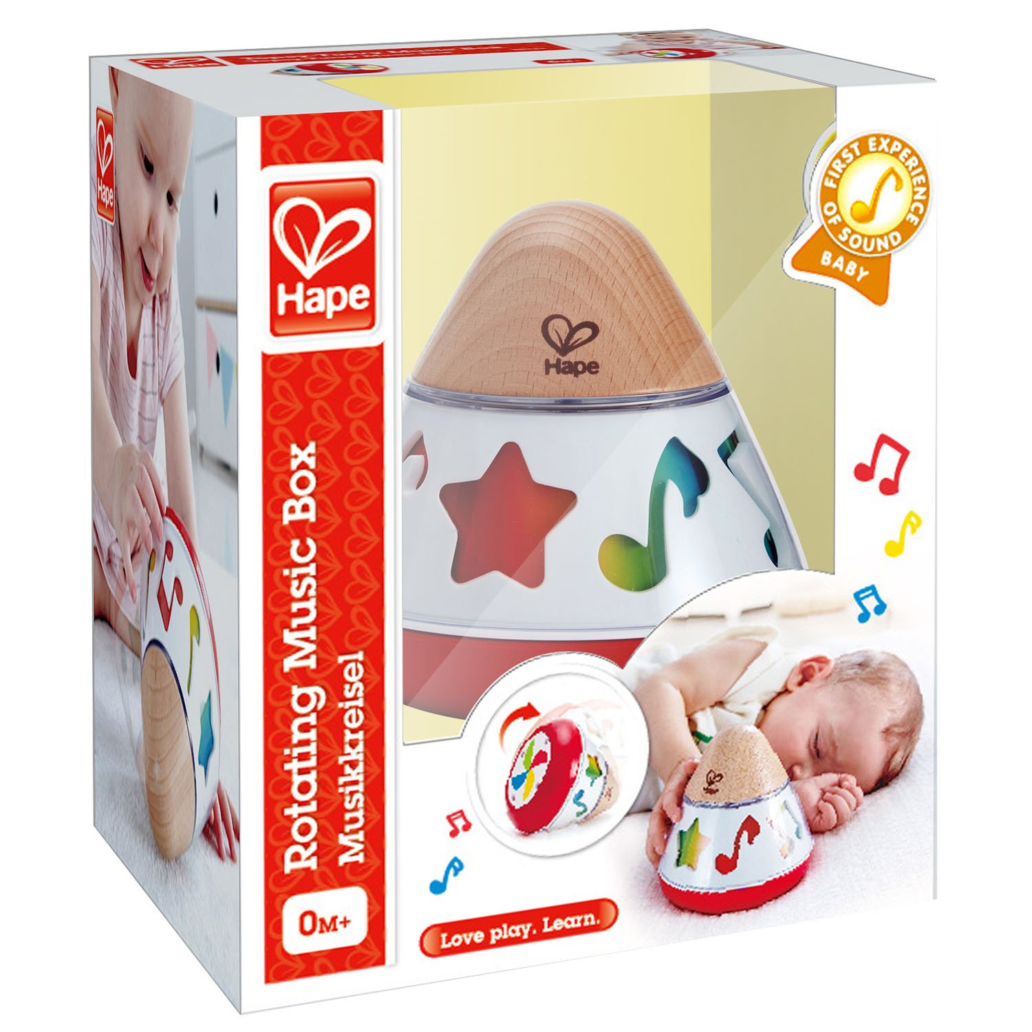 Hape Giochi musicali Carillon a trottola carillon rotante rilassante