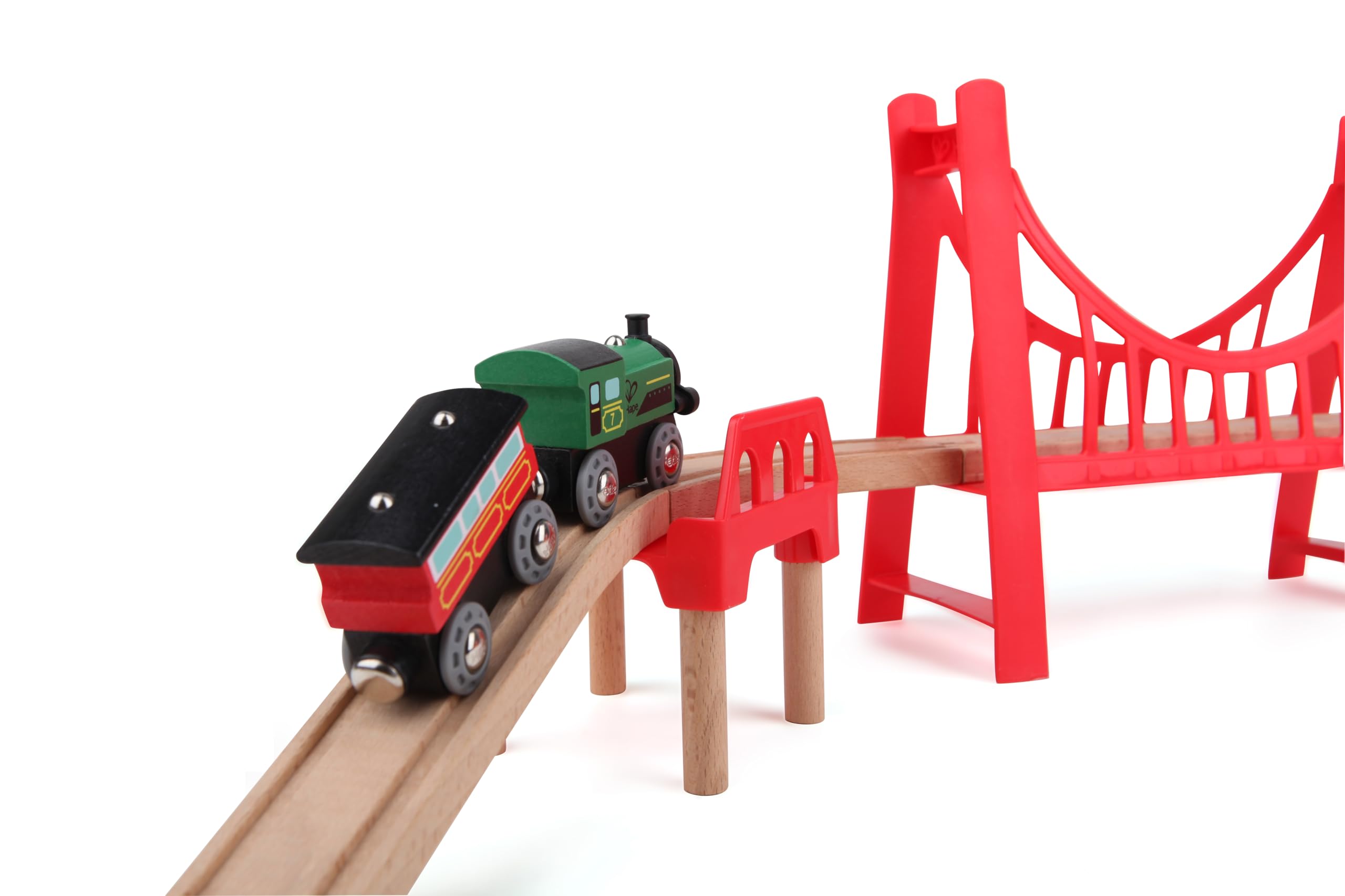 Hape Treno Doppio Ponte Sospeso ponte in legno