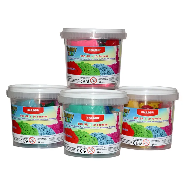Masterhome Baby Sabbia Magica Cinetica 500 g 2 colori con 10 formine
