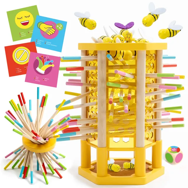 Nene Toys Family Games BEEFALL Jumbo gioco per famiglie in legno