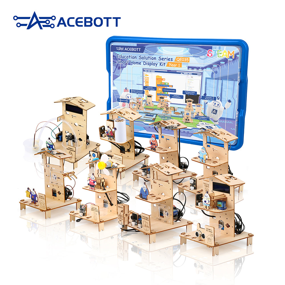 ACEBOTT Education Solution Series QE035 kit smart home ESP32 per scuola