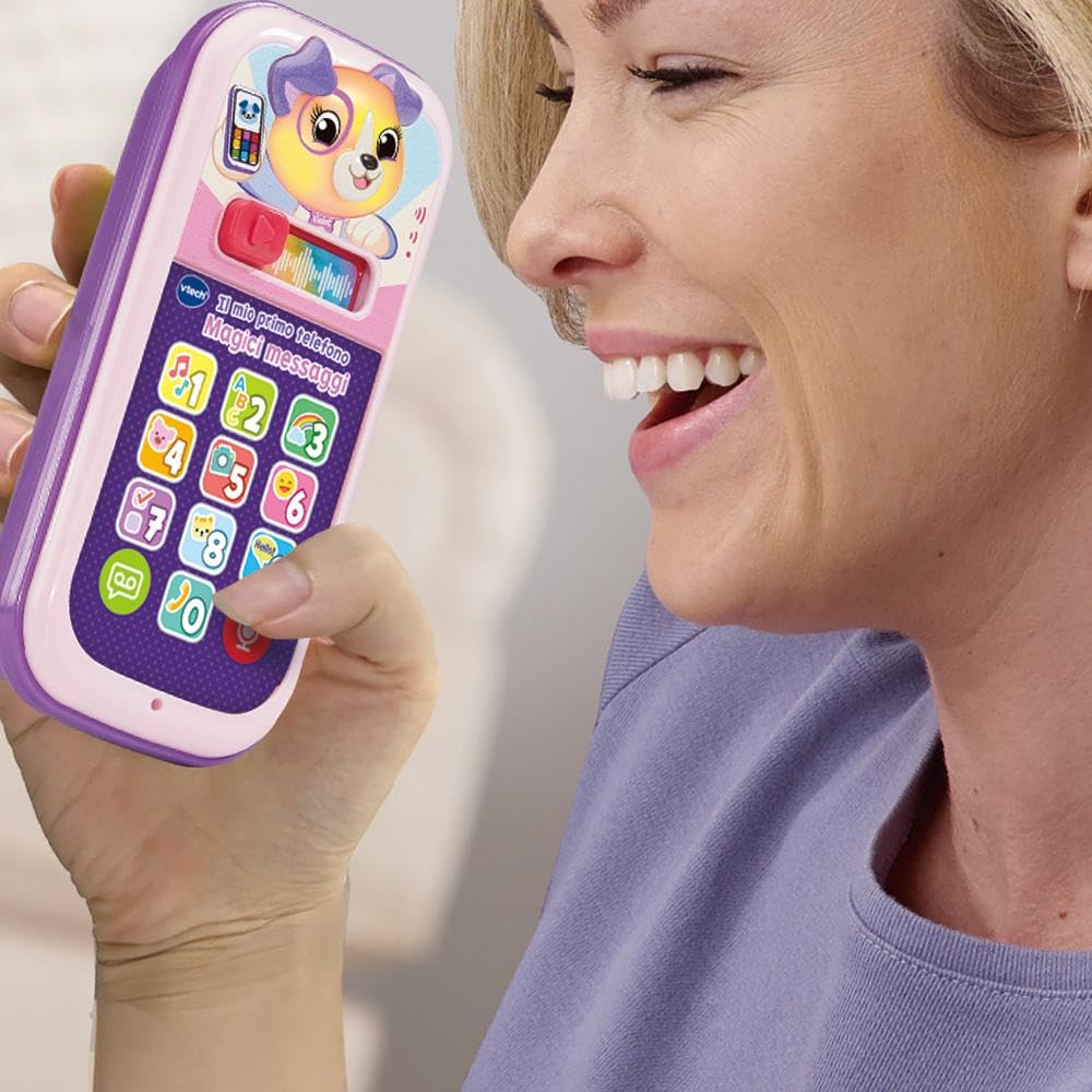 VTech Giocattoli 1-3 anni Il Mio Primo Telefono Magici Messaggi telefono rosa