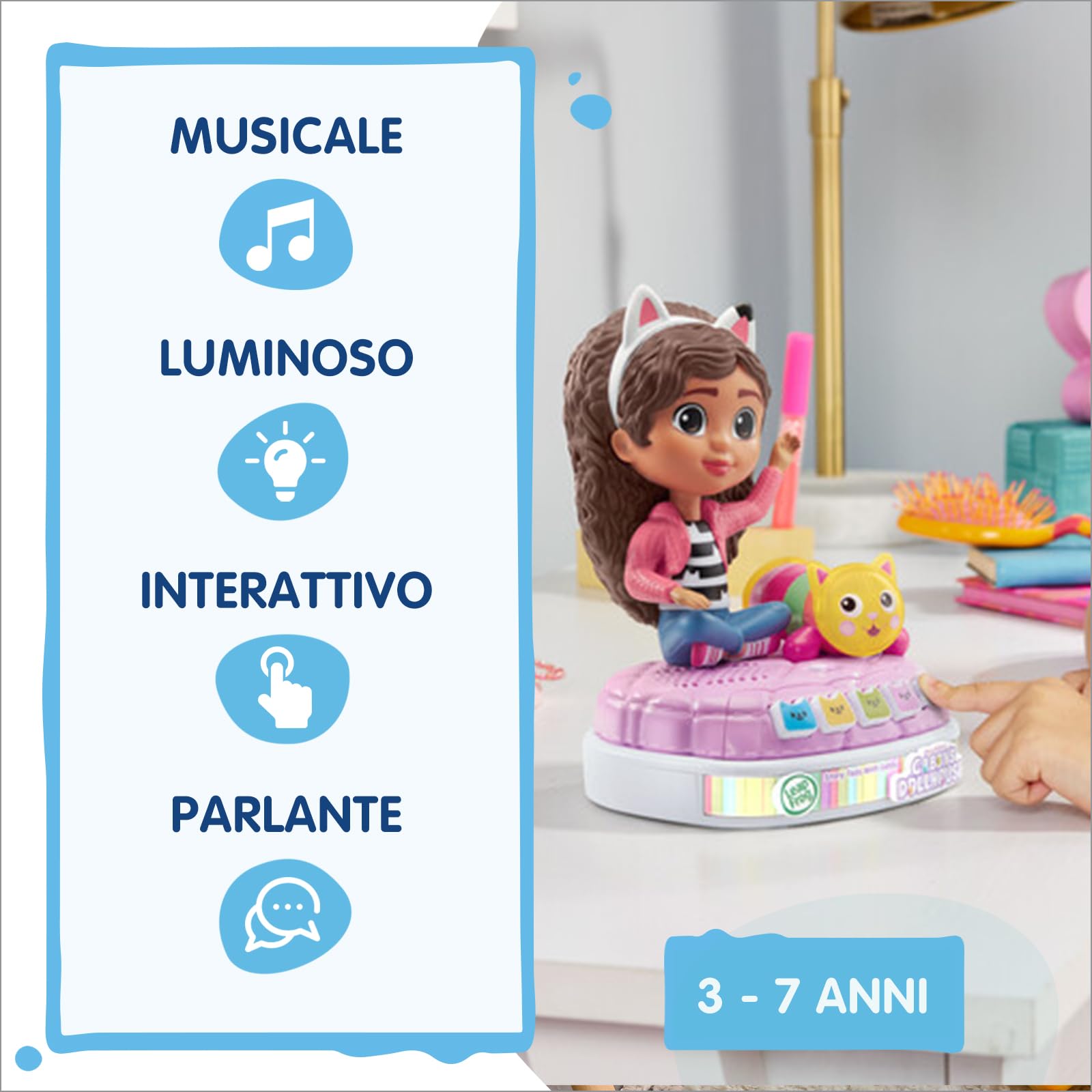 V-Tech Giocattoli 3-6 anni Racconta Storie Luminoso di Gabby raccontastorie interattivo