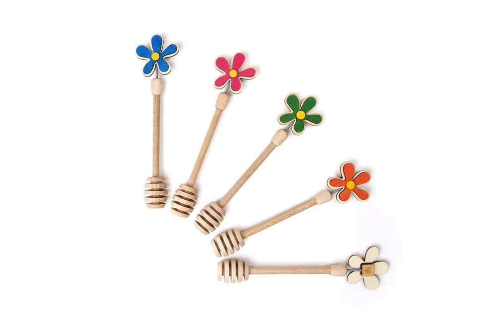 Il Pianeta delle idee In Cucina Margherita Servimiele in legno