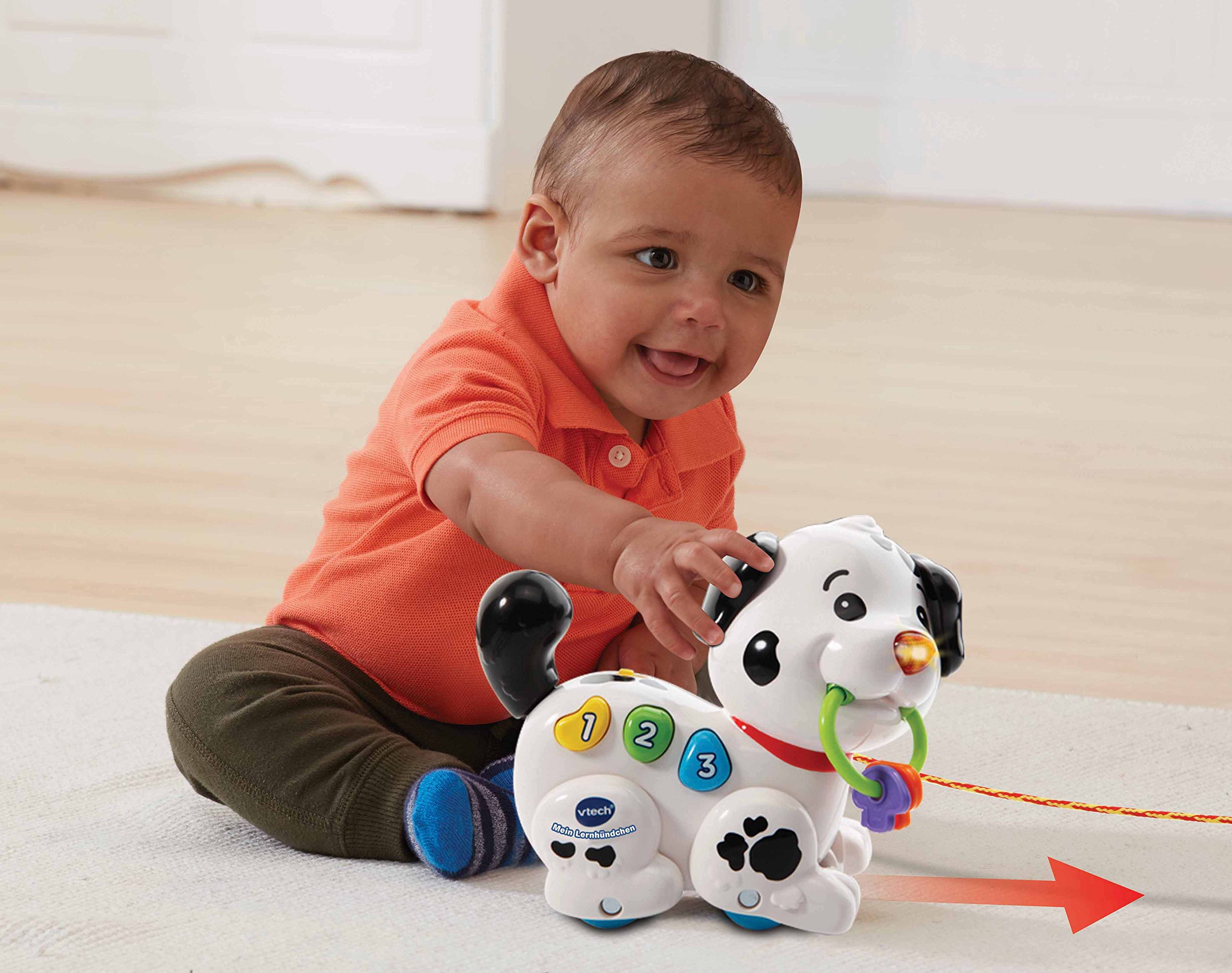 VTech Giocattoli 1-3 anni Macchia Canta e Cammina con Me cagnolino interattivo