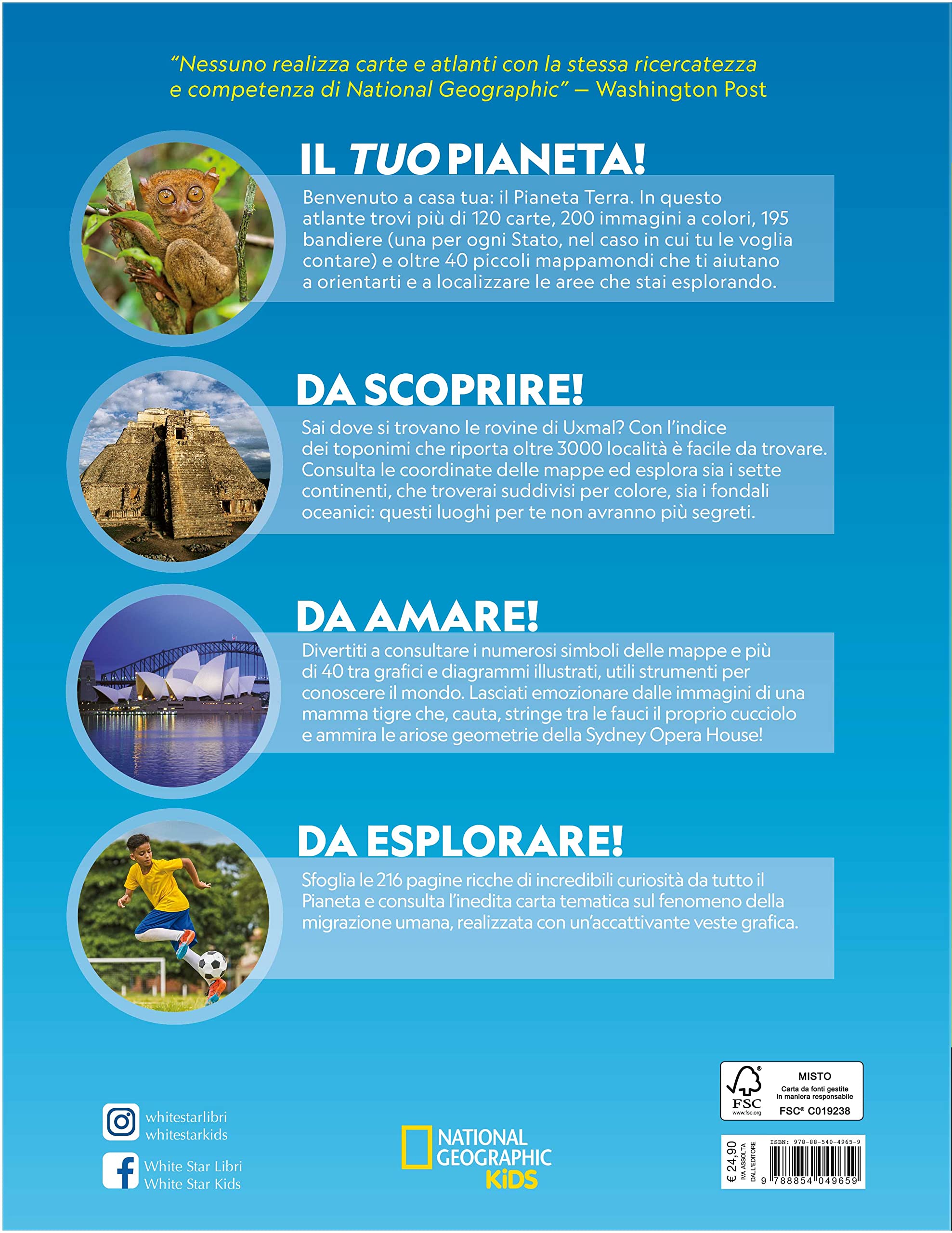 National Geographic Kids – Libri Atlante del Mondo atlante
