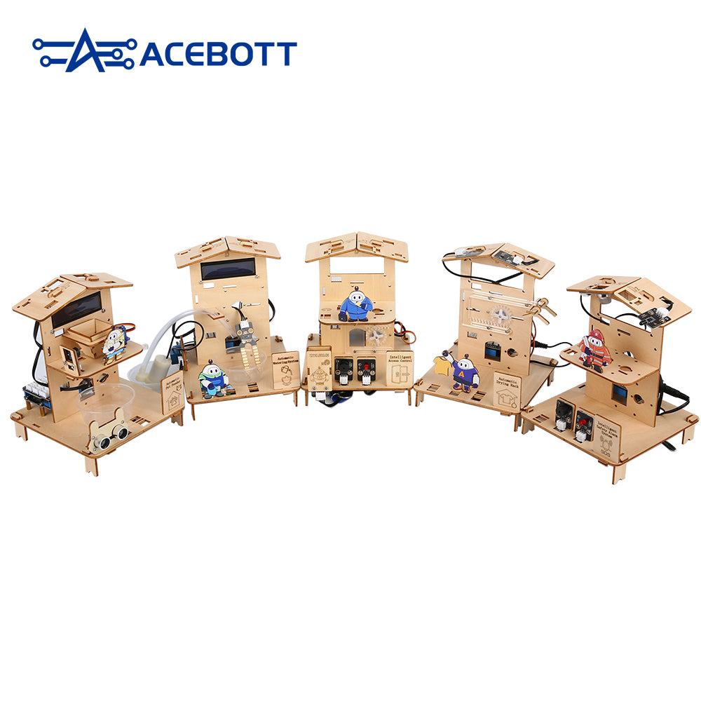 ACEBOTT Education Solution Series QE024 Kit smart home STEM ESP32 per 8-16 anni
