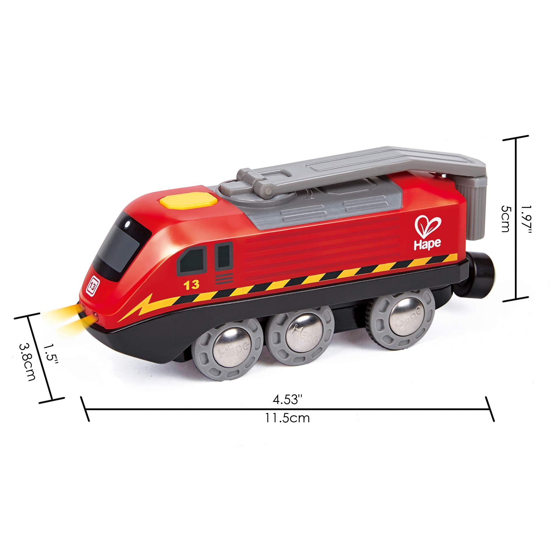 Hape Treno Dinamo rosso trenino a manovella senza batterie gioco