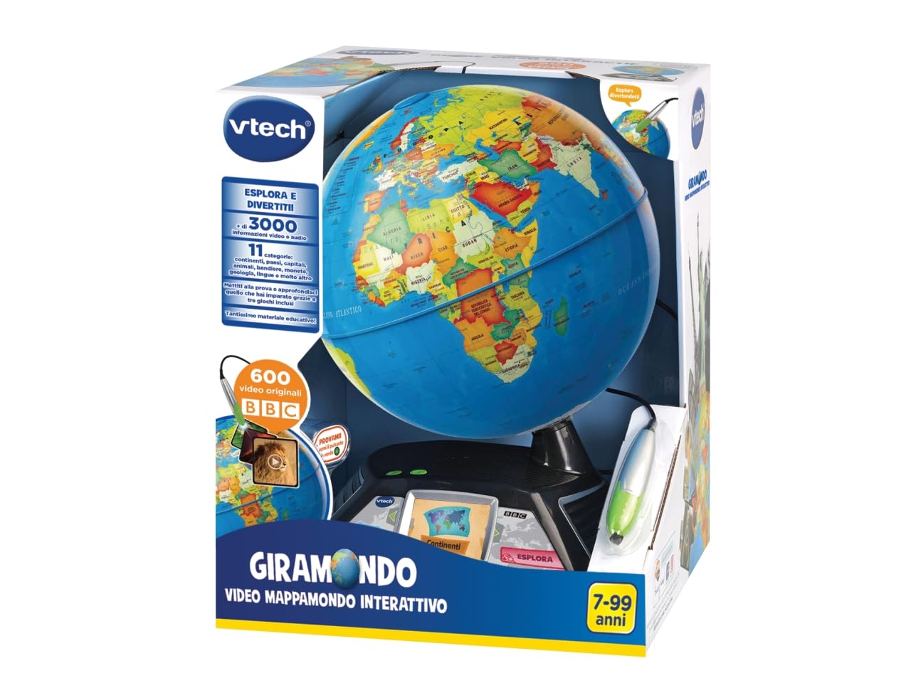 VTech Giocattoli 6 anni e + Giramondo Video Mappamondo interattivo