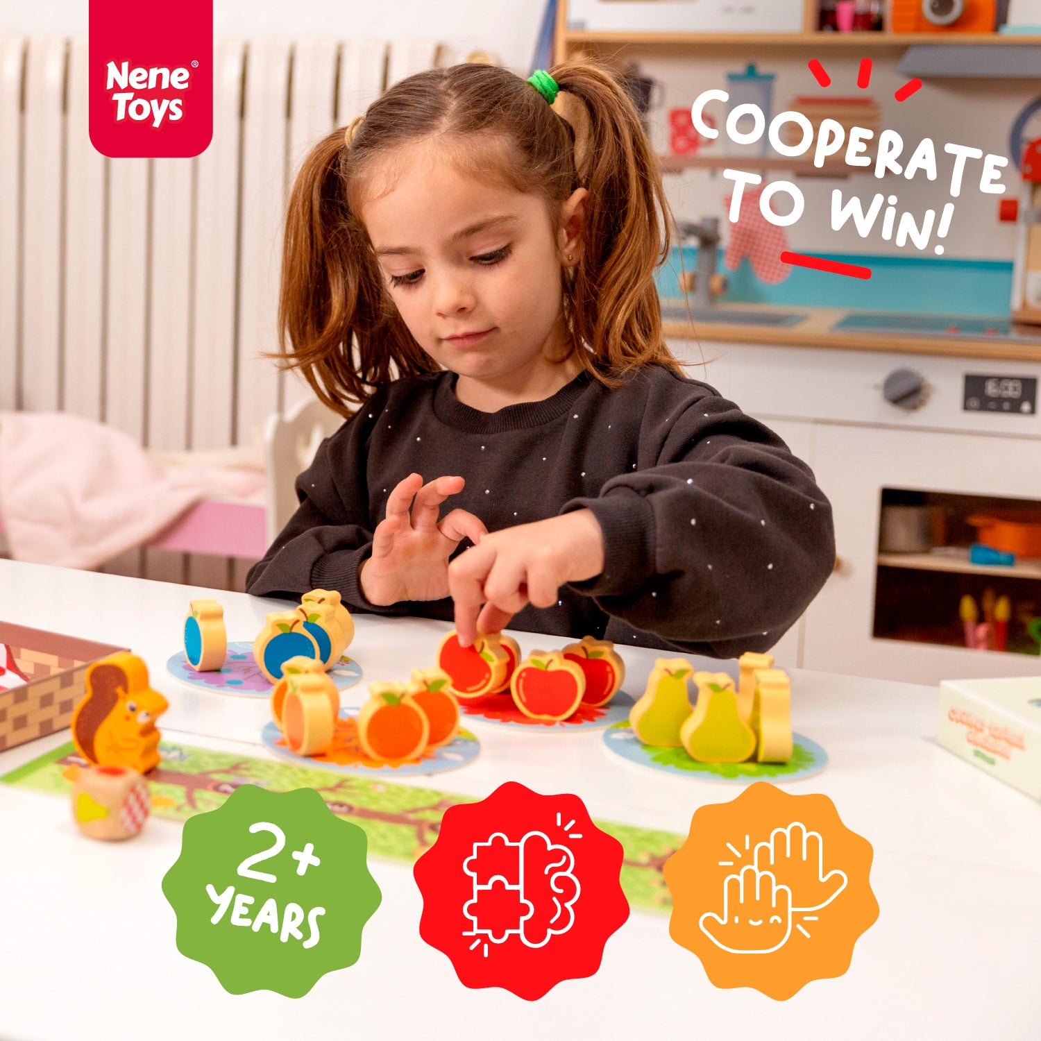Nene Toys Family Games The Orchard gioco cooperativo in legno