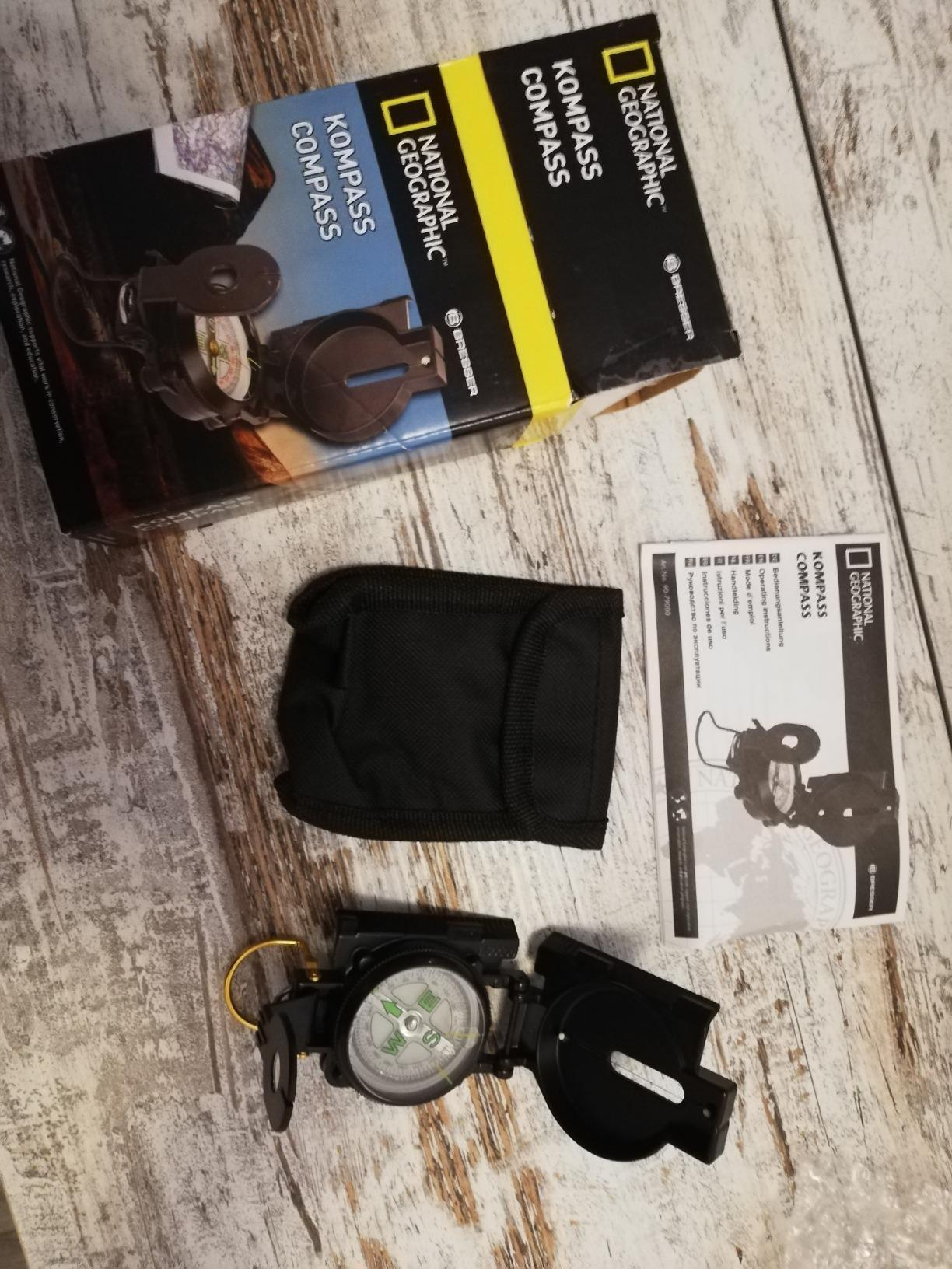 National Geographic Stazioni meteorologiche ed elettronica outdoor bussola 360° con marsupio