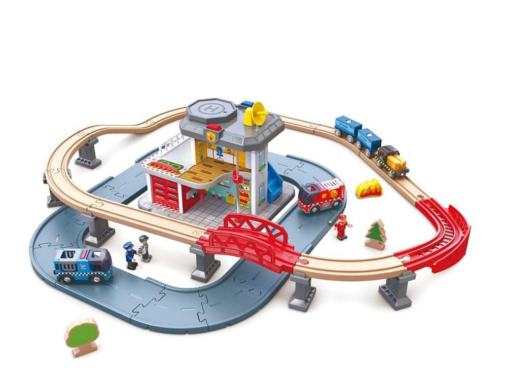 Hape Giochi di ruolo Quartier Generale polizia e vigili del fuoco set