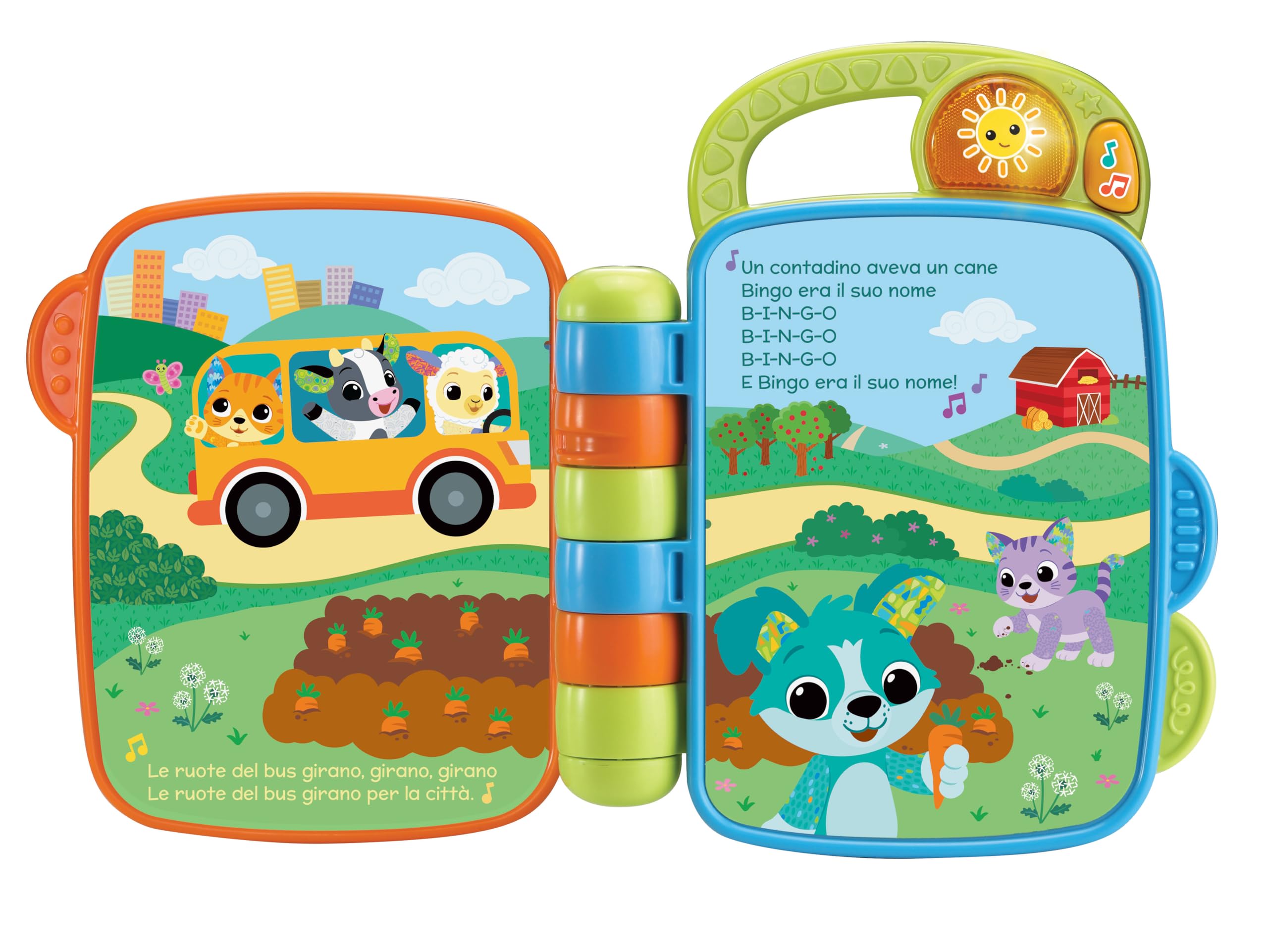 VTech Giocattoli 0-12 mesi Coccole in Rima libro sensoriale con filastrocche