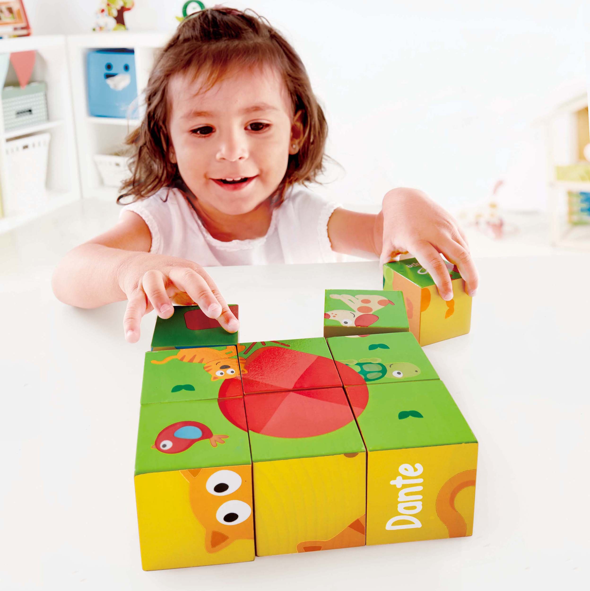 Hape Puzzle E0452 Pepe und Friends puzzle a blocchi legno 9 pezzi