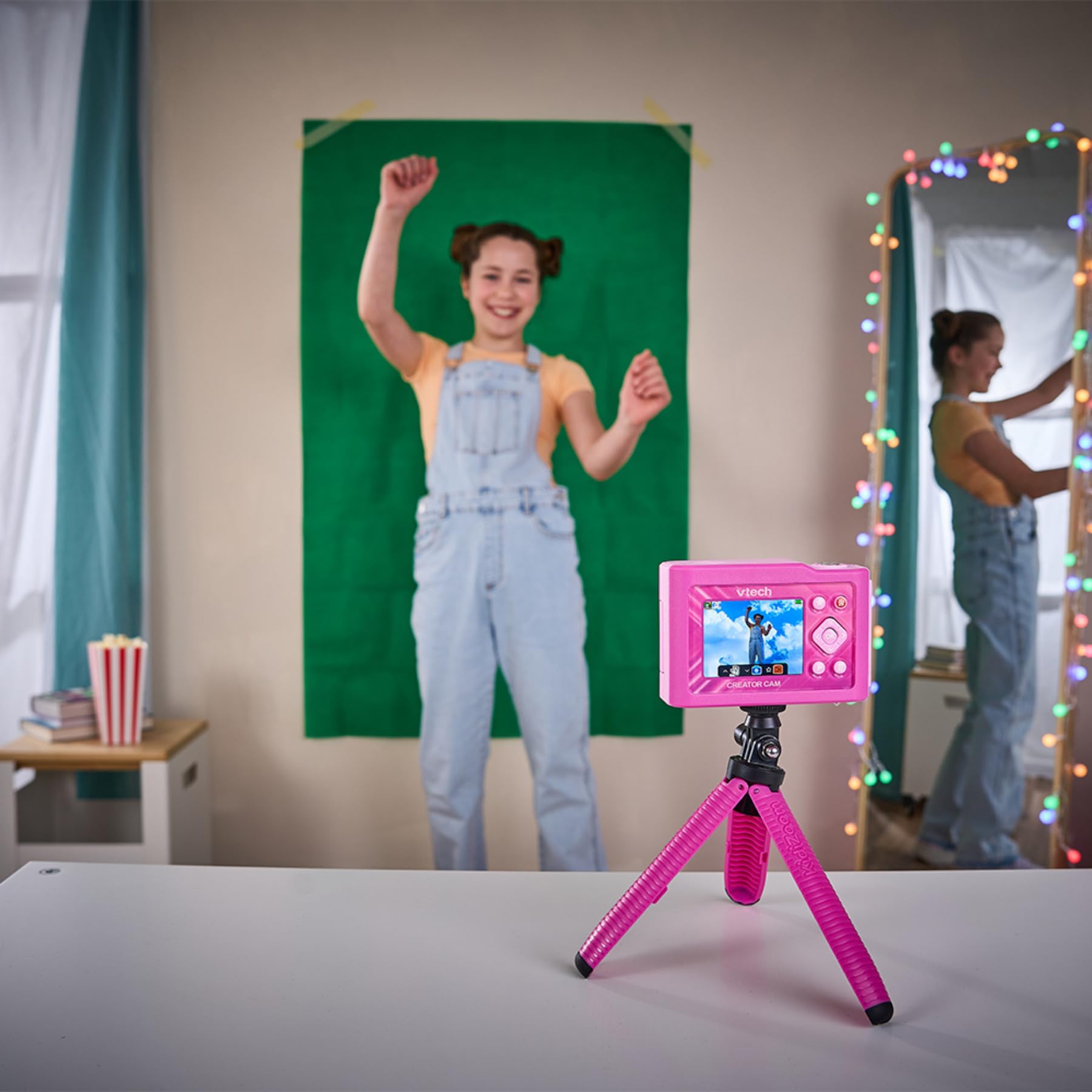 VTech Giocattoli 6 anni e + KidiZoom Video Cam FX videocamera rosa ricaricabile