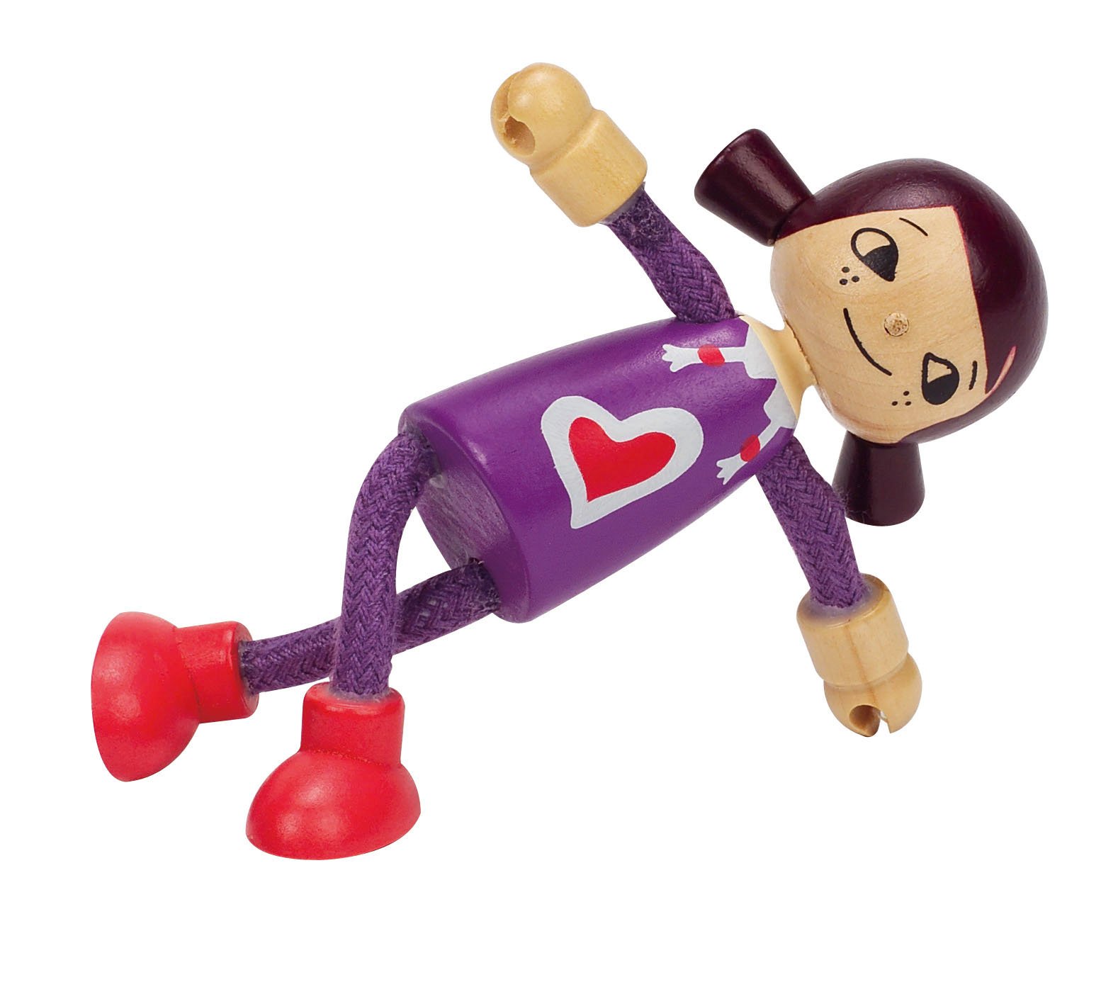 Hape Case delle bambole e accessori Bambola Figlia in legno con arti flessibili