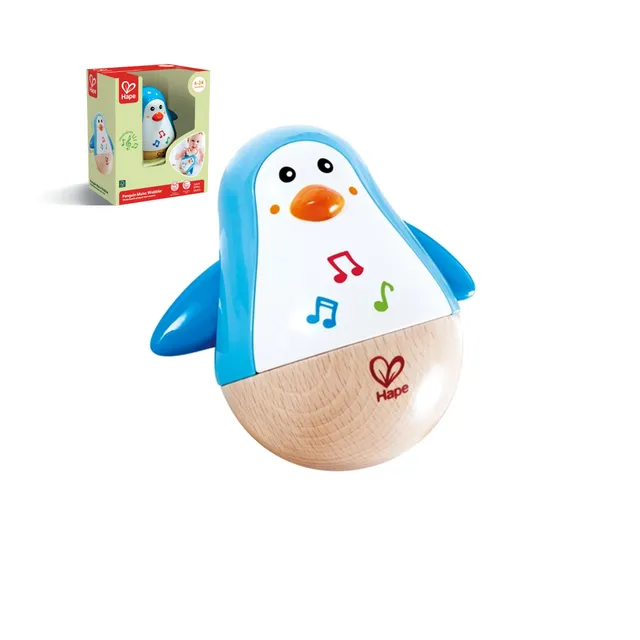 Hape Giochi musicali Pinguino Musicale Oscillante giocattolo in legno