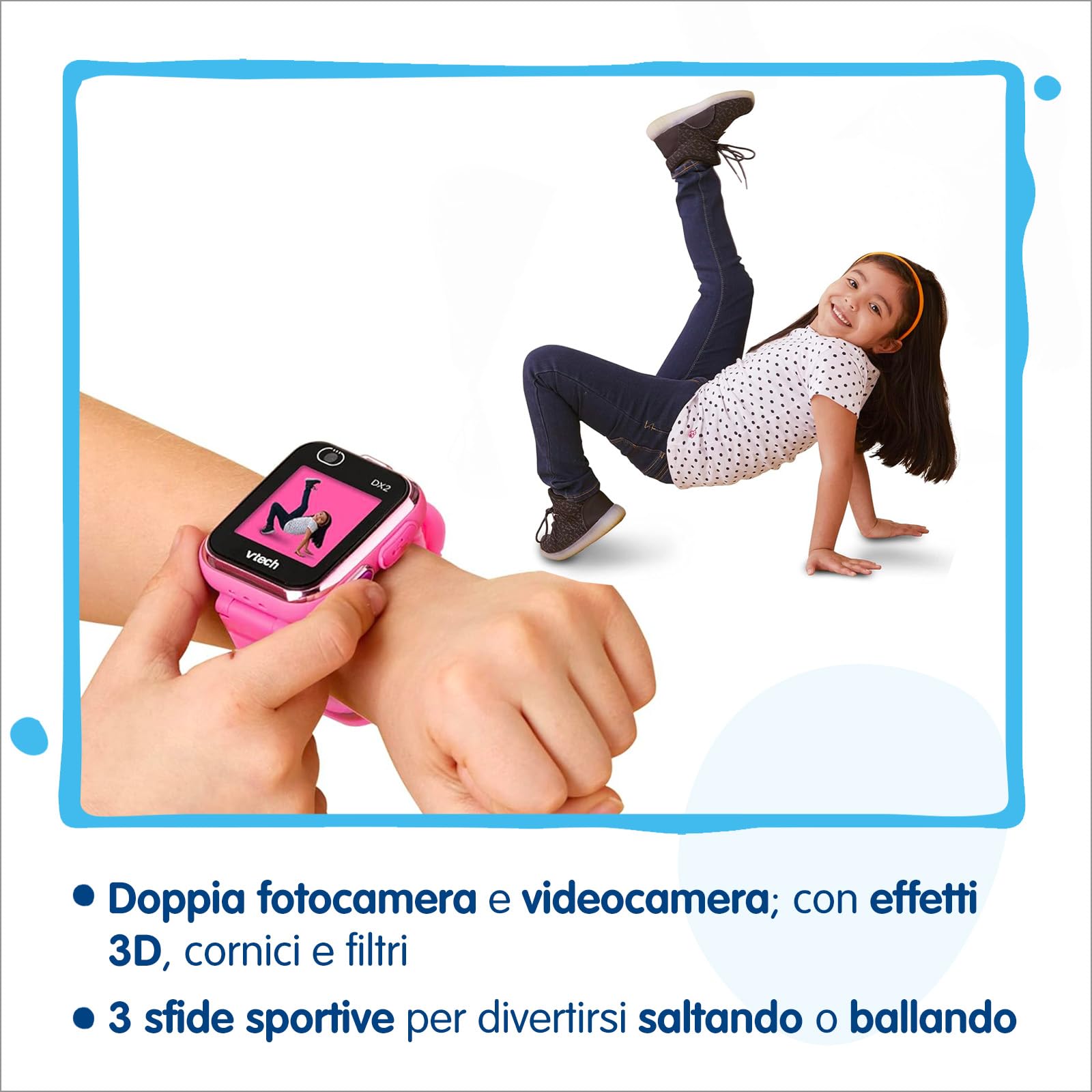 V-Tech Giocattoli 6 anni e + Kidizoom Smartwatch DX2 smartwatch rosa 256 MB