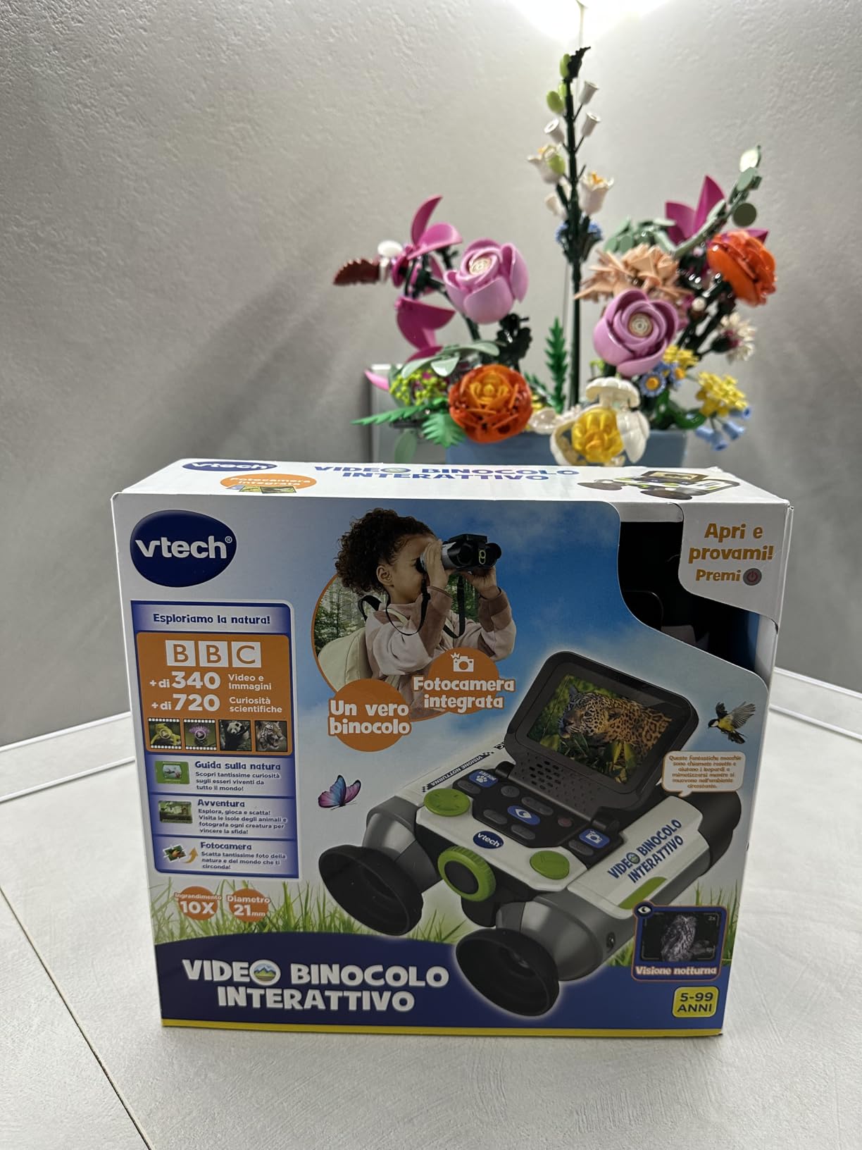 V-Tech Giocattoli 6 anni e + Video Binocolo interattivo 10x visione notturna
