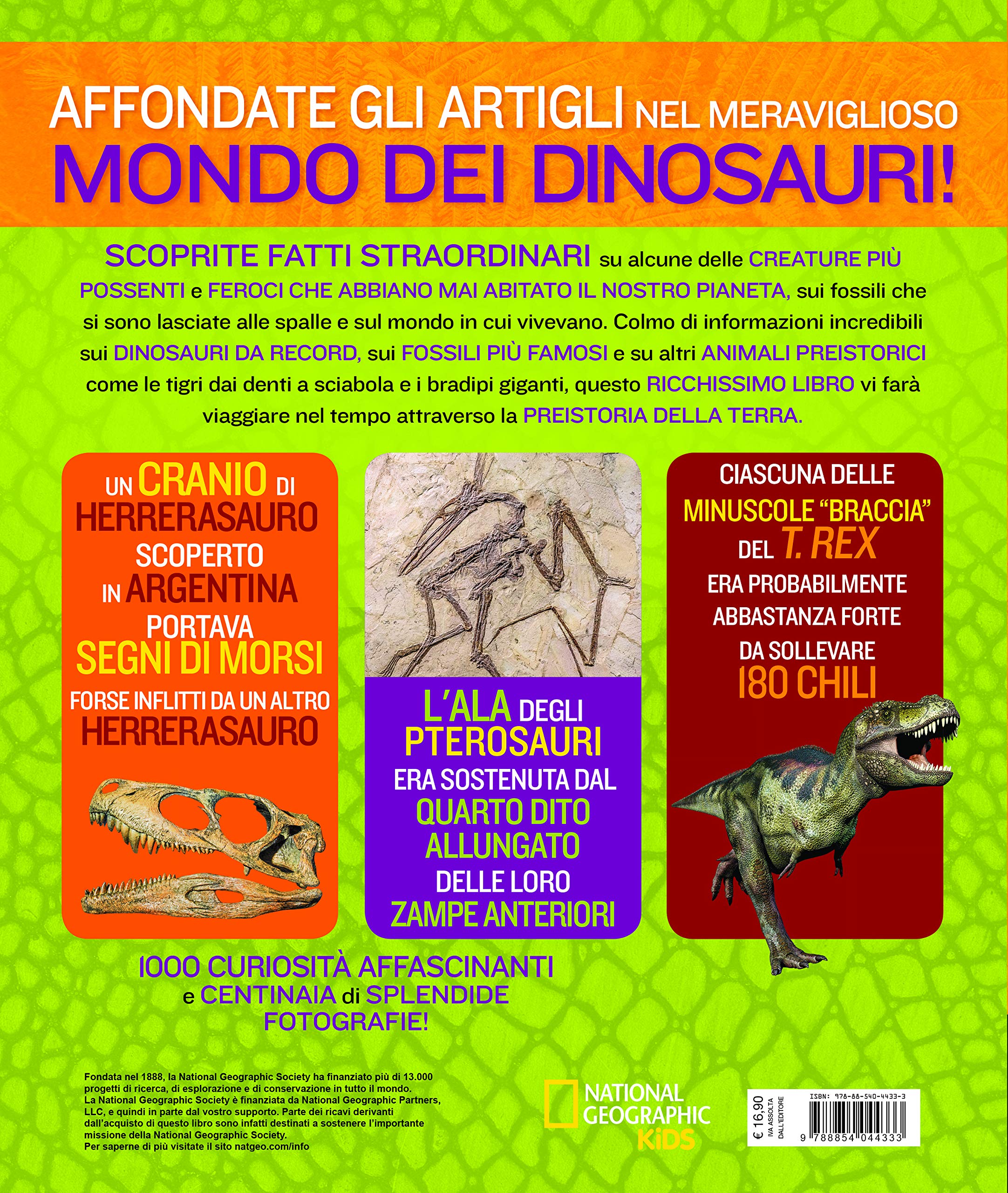 National Geographic Kids – Libri 1000 curiosità su dinosauri, fossili e vita preistorica libro