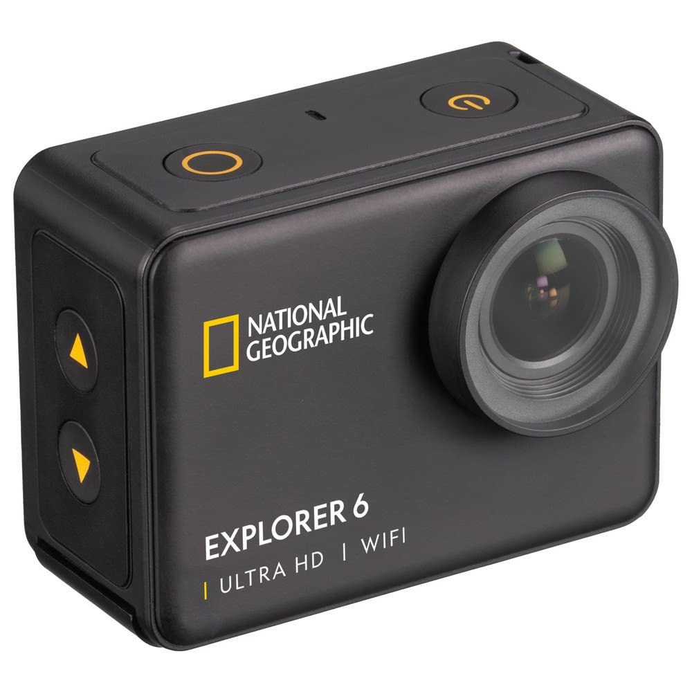 National Geographic Explorer 6 action cam 4K nera impermeabile 10 m