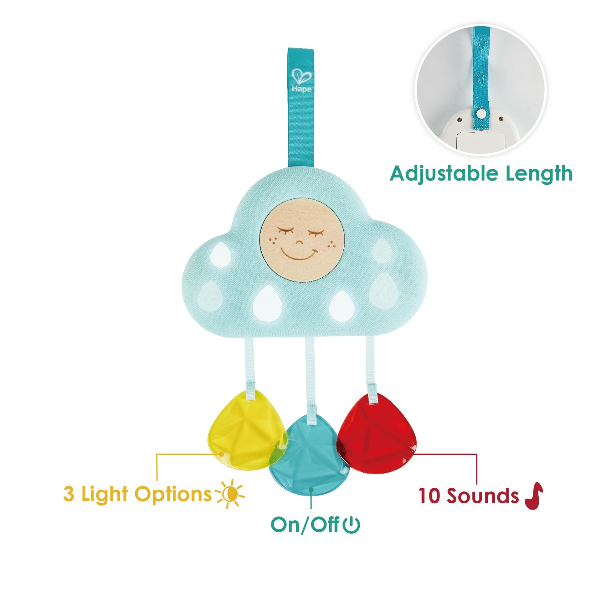 Hape Giochi musicali Luce Musicale della Nuvola E0619 lampada musicale