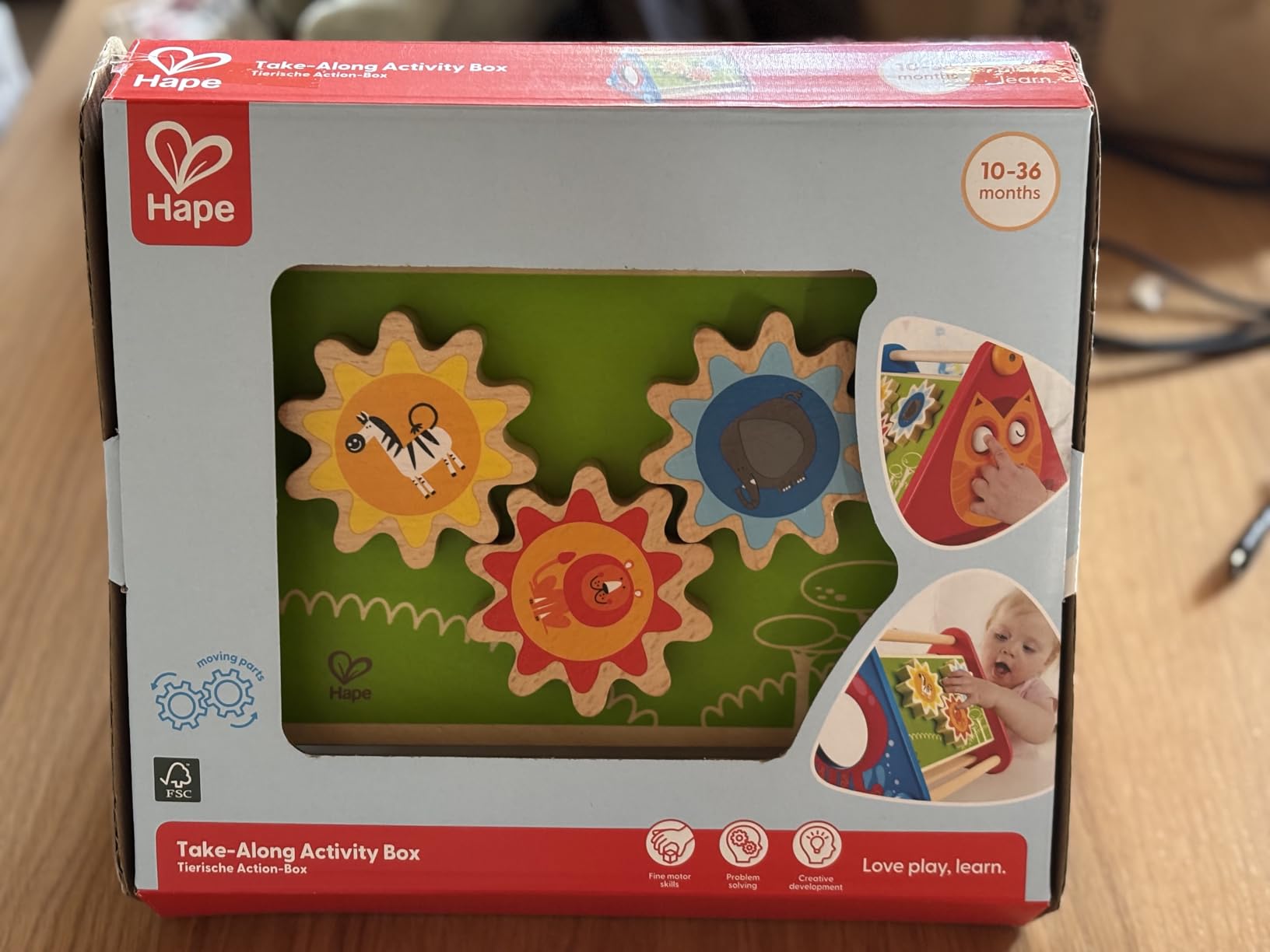 Hape E0434 triangolo multiattività portatile 5 in 1