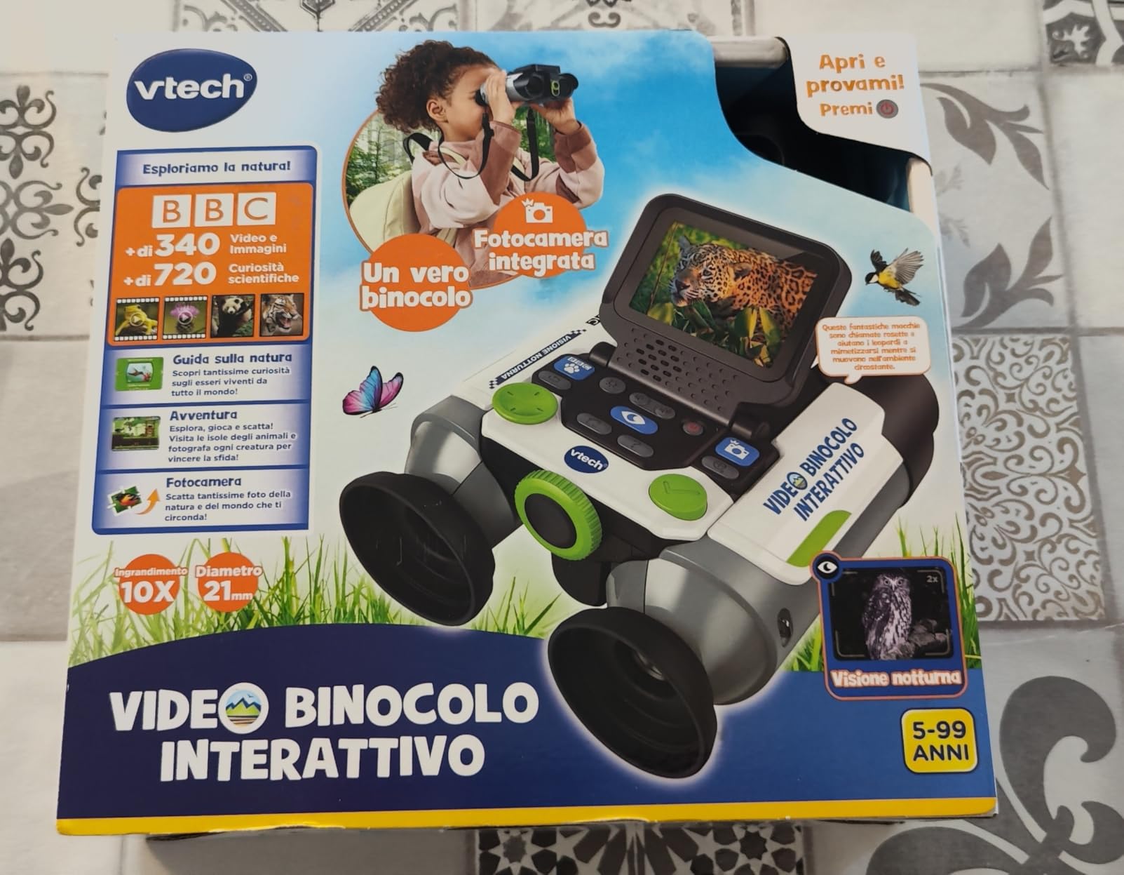 V-Tech Giocattoli 6 anni e + Video Binocolo interattivo 10x visione notturna
