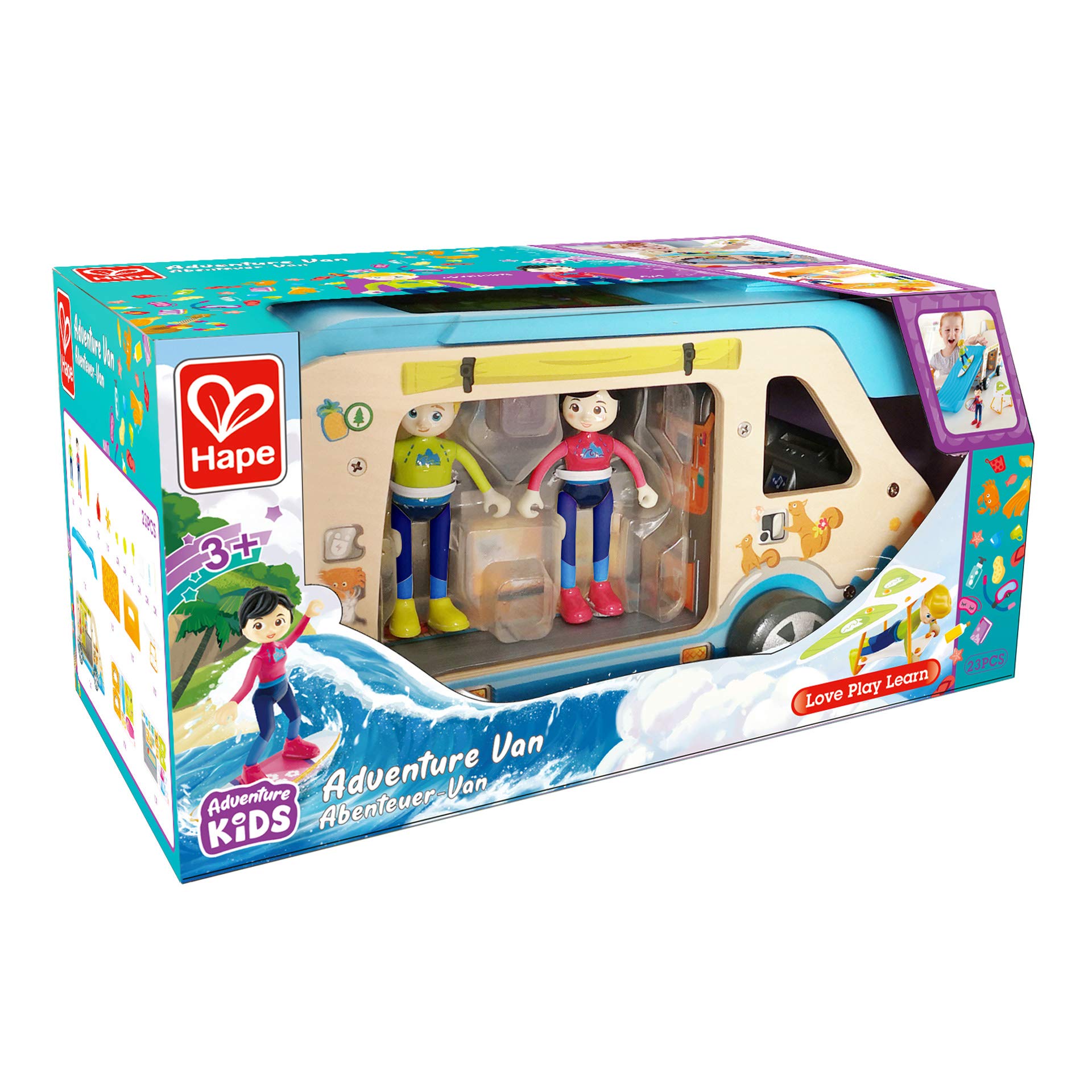 Hape Case delle bambole e accessori Camper Avventura trasformabile