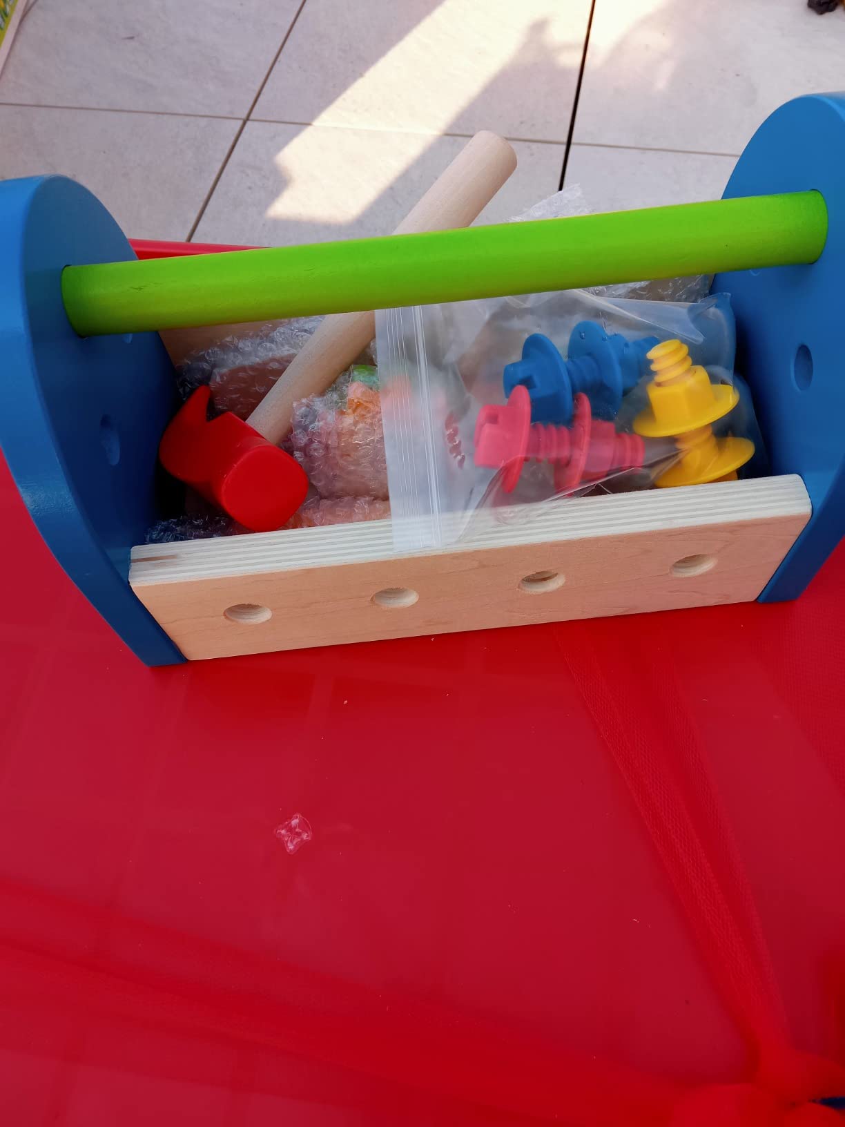 Hape Giochi di ruolo Cassetta degli Attrezzi cassetta attrezzi in legno dai 3 anni