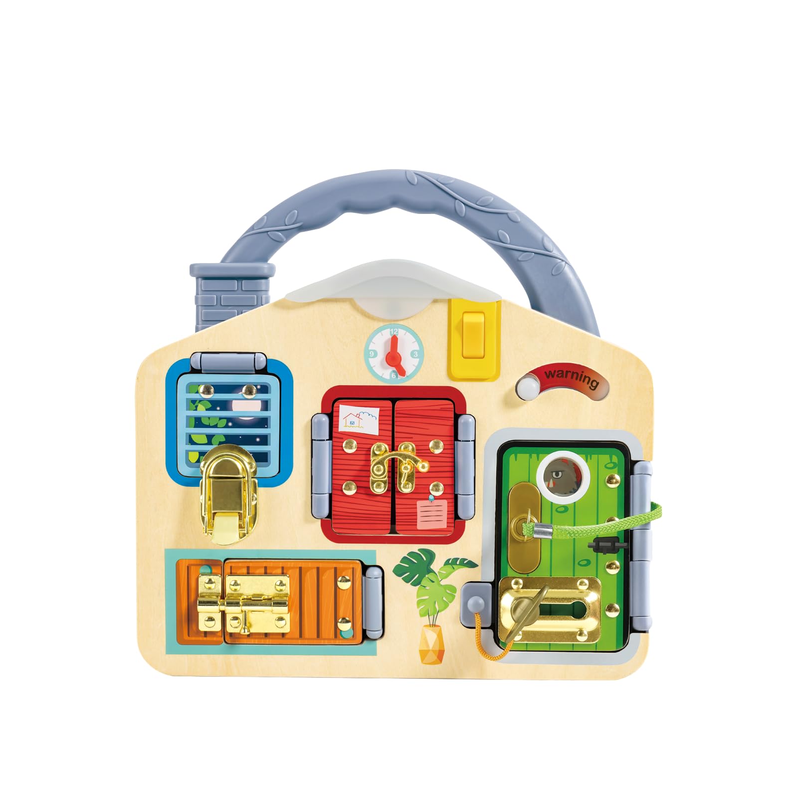 Hape Giocattoli educativi Activity Board multicolore con serrature