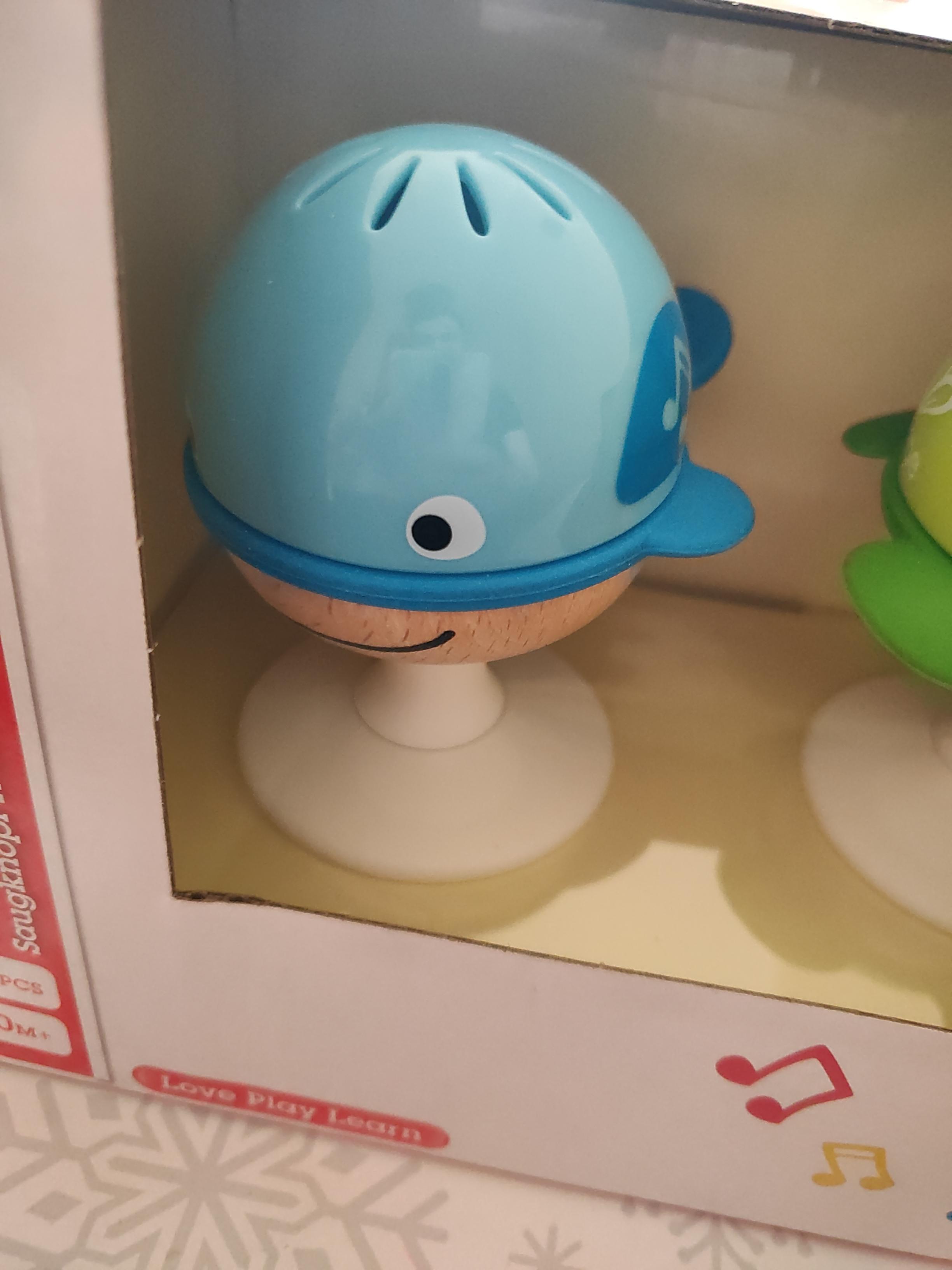 Hape Giocattoli per l'infanzia Set Sonagli sempre in piedi animali marini 3 pezzi