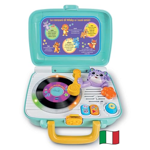 VTech Giocattoli 1-3 anni Wisky Micio Giradischi giocattolo