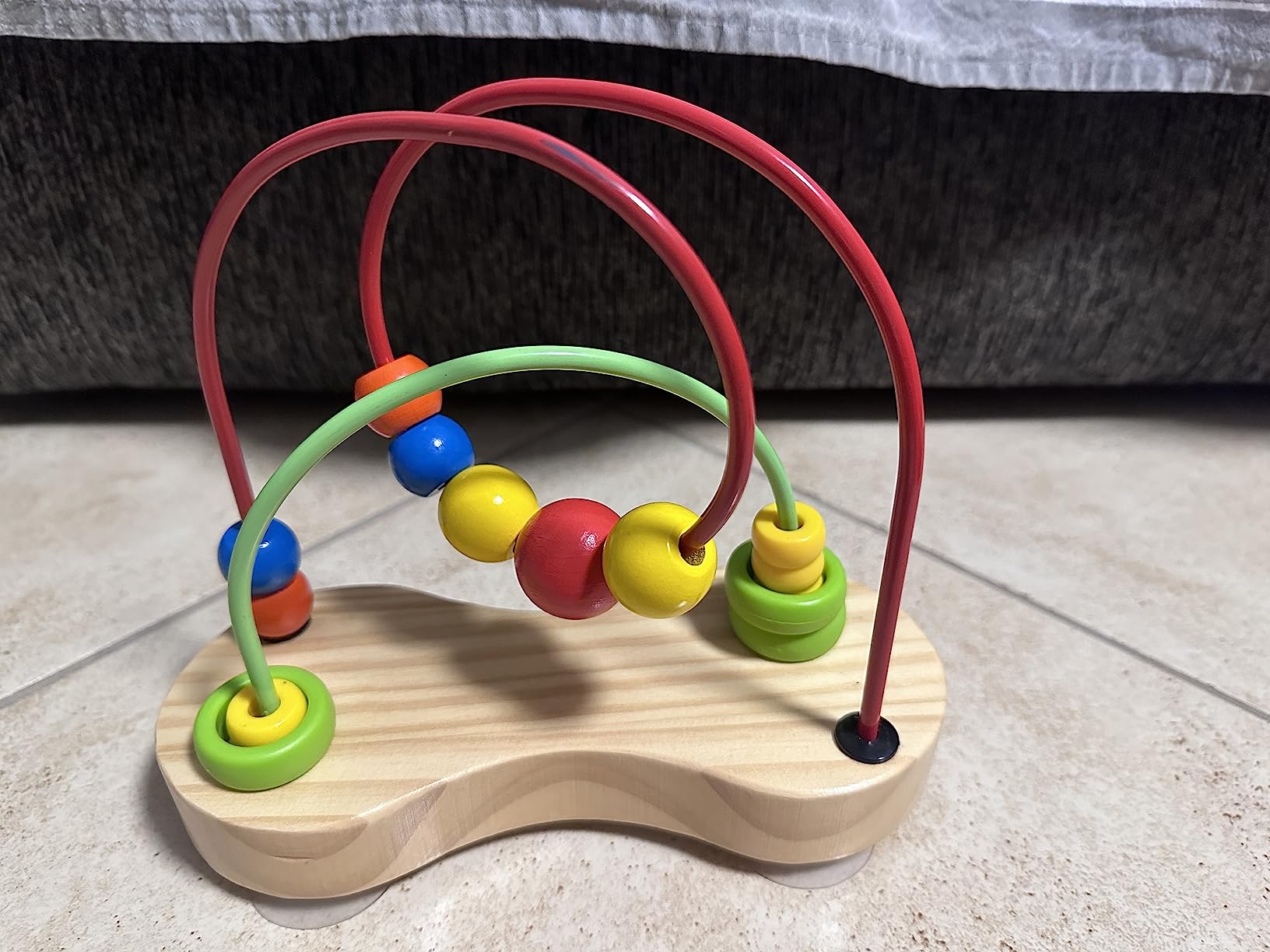 Hape Giocattoli per le abilità motorie Doppio Tracciato labirinto di perline in legno